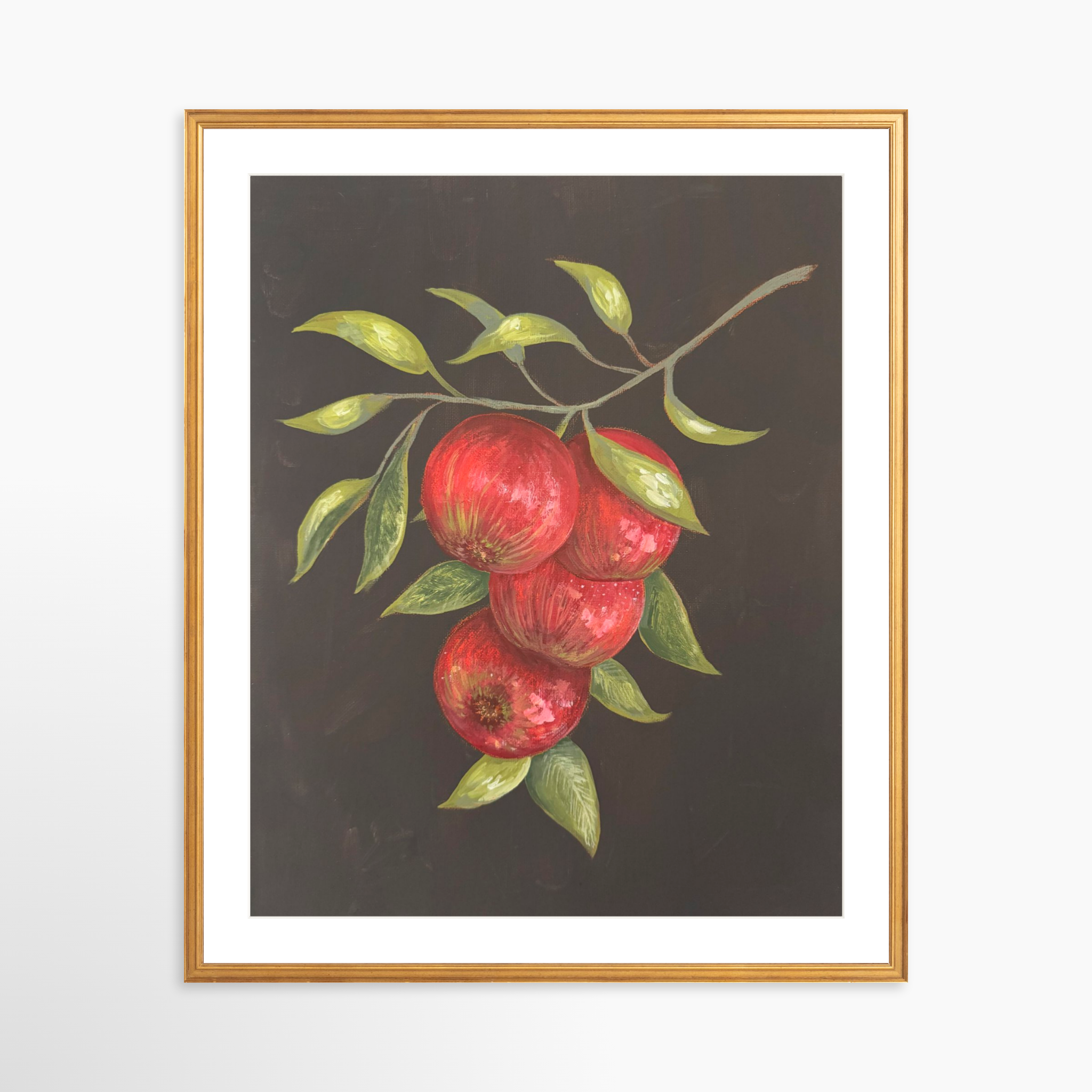 24x30 / Certificate Gold Frame + White Mat