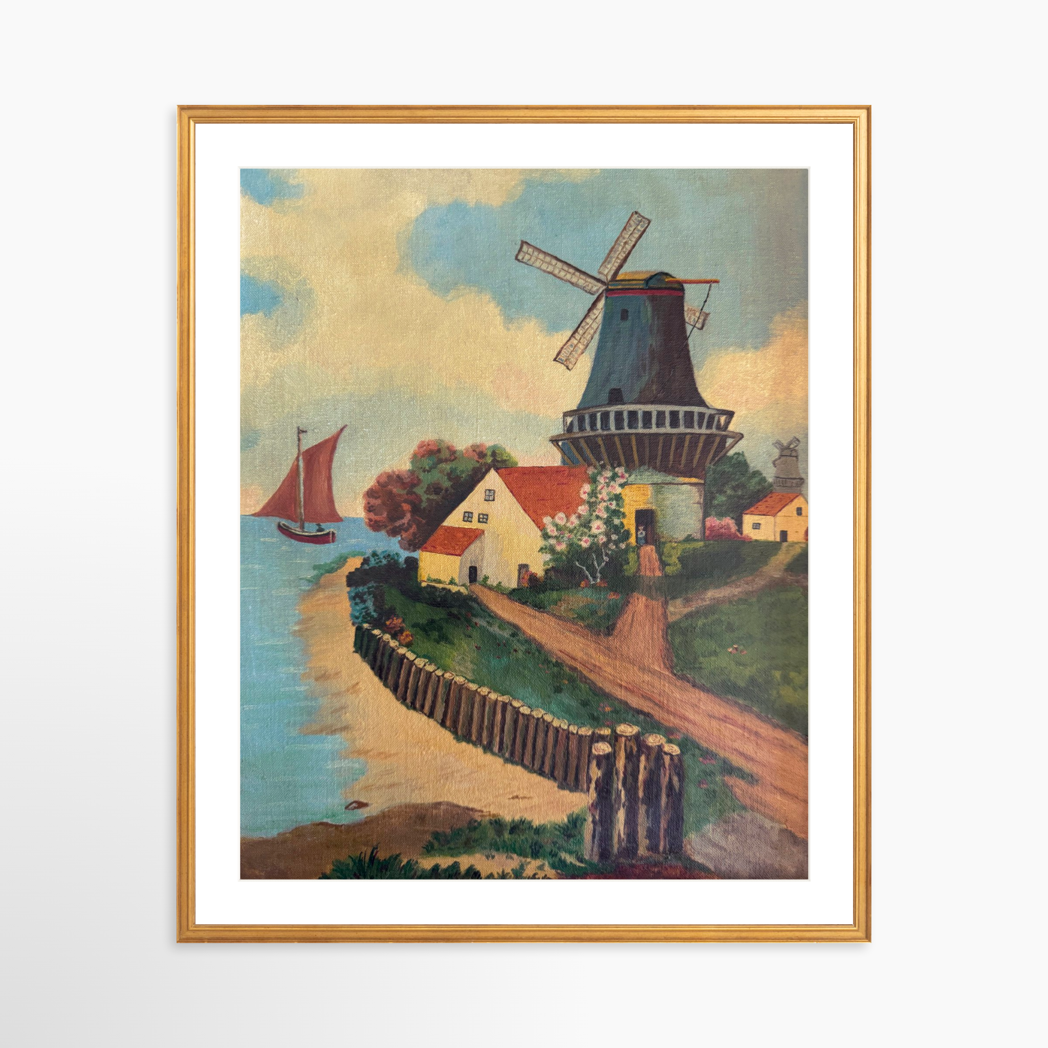 24x30 / Certificate Gold Frame + White Mat