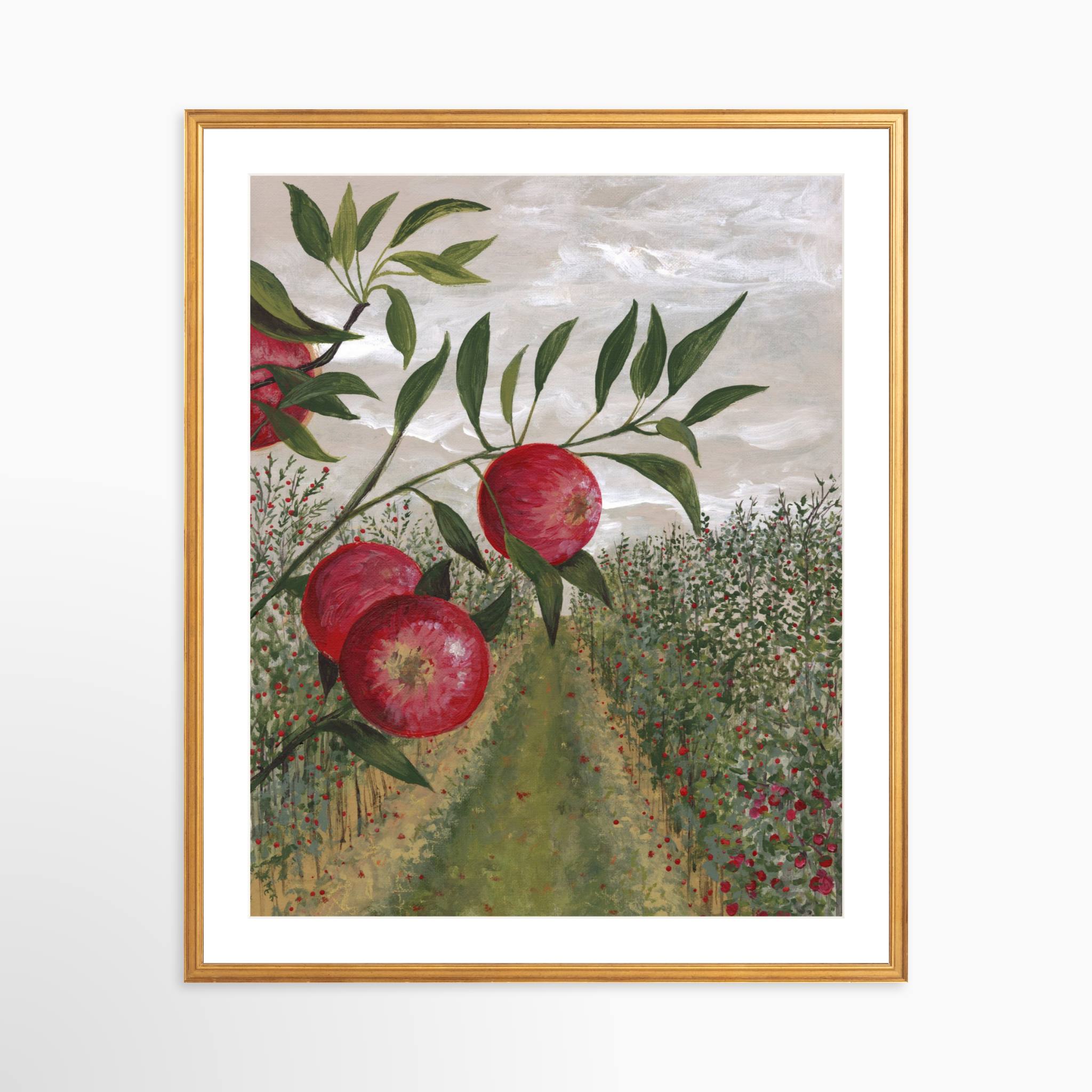 24x30 / Certificate Gold Frame + White Mat