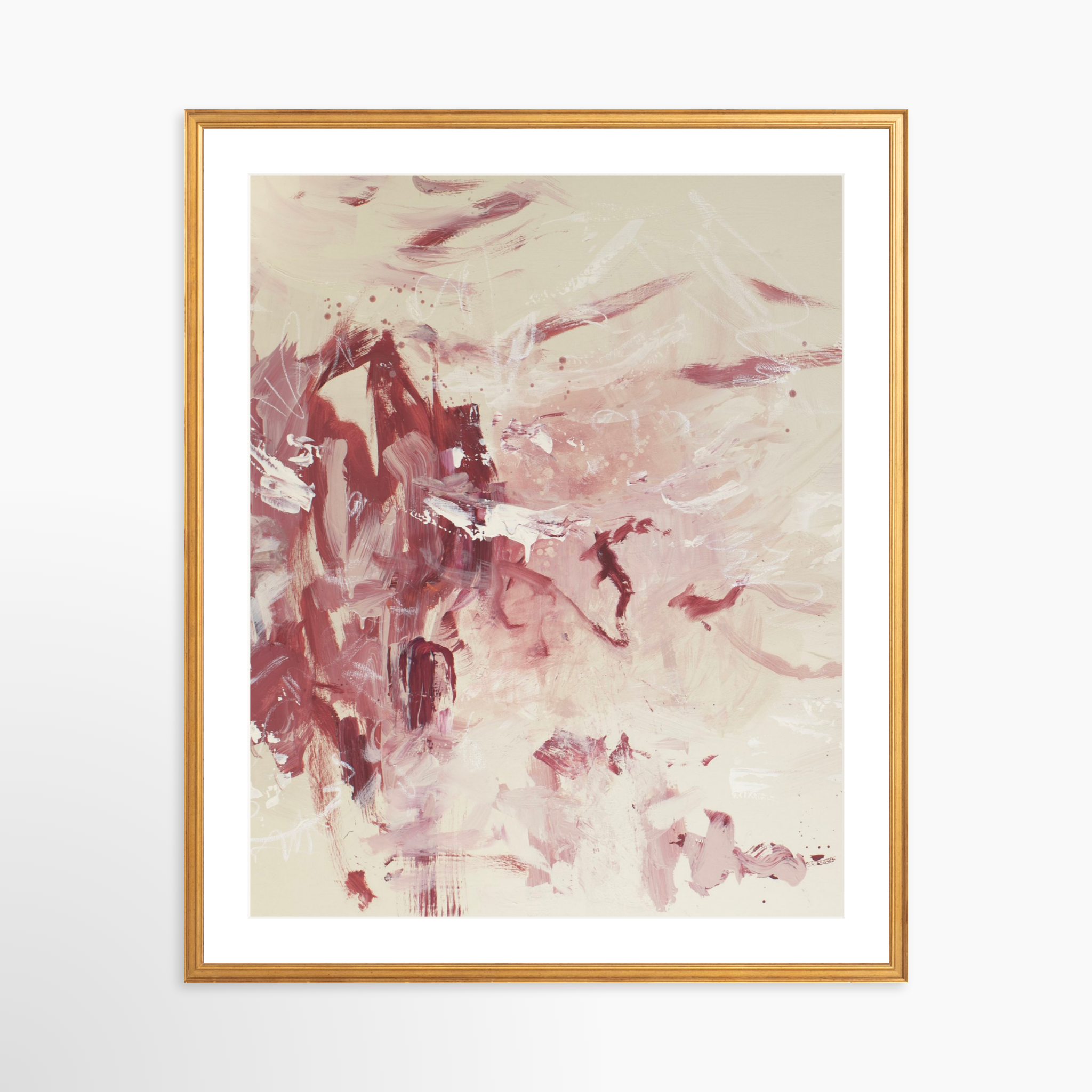 24x30 / Certificate Gold Frame + White Mat