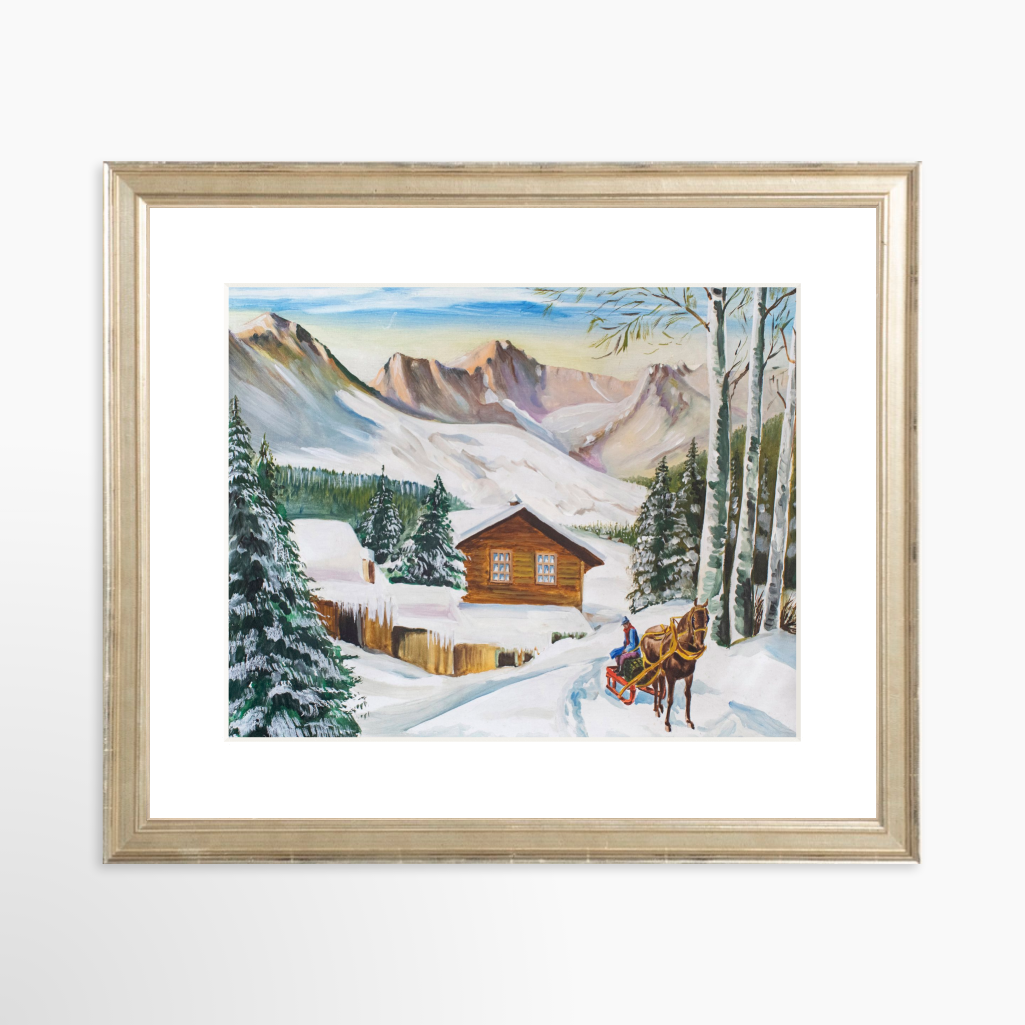 10x8 / Certificate Silver Frame + White Mat