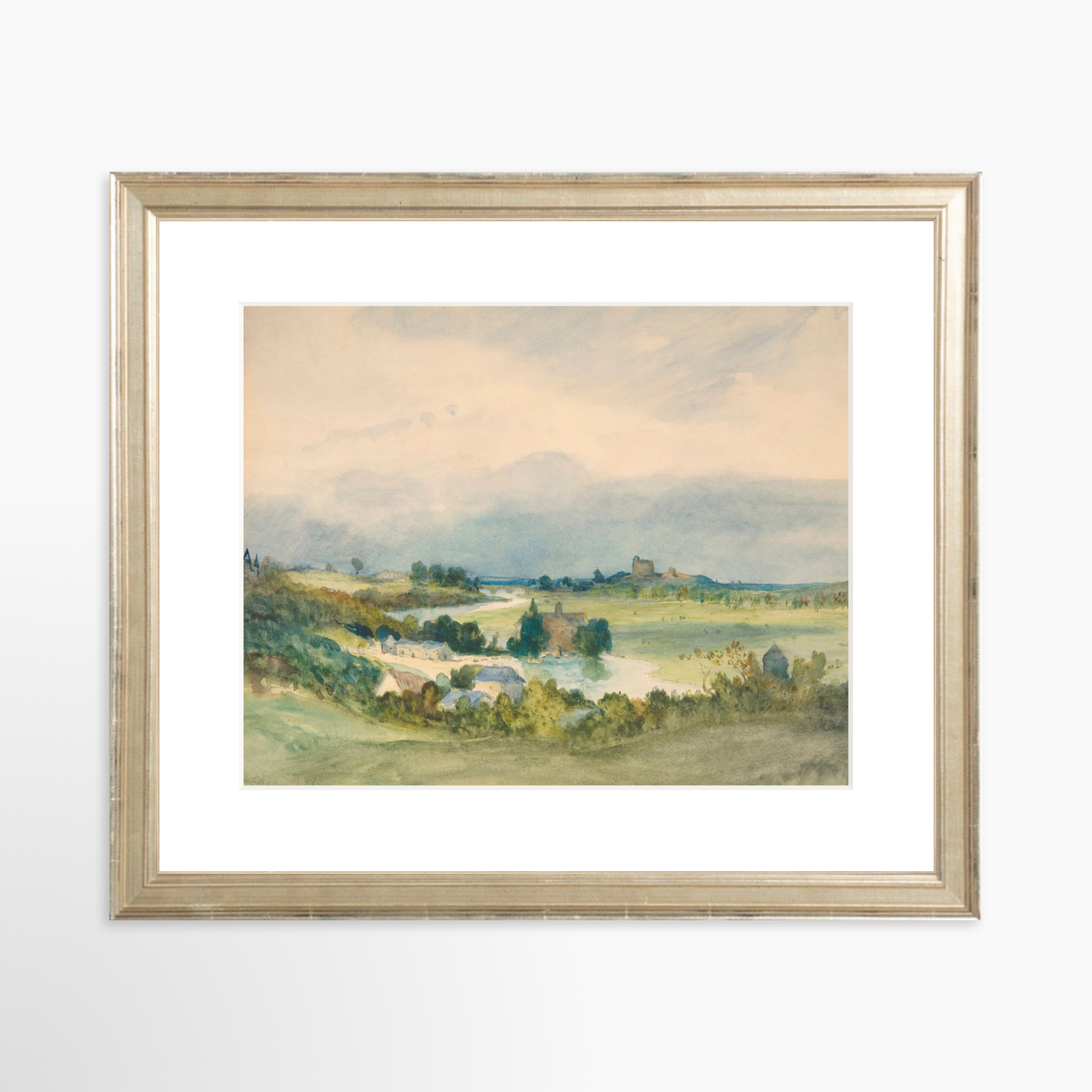 10x8 / Certificate Silver Frame + White Mat