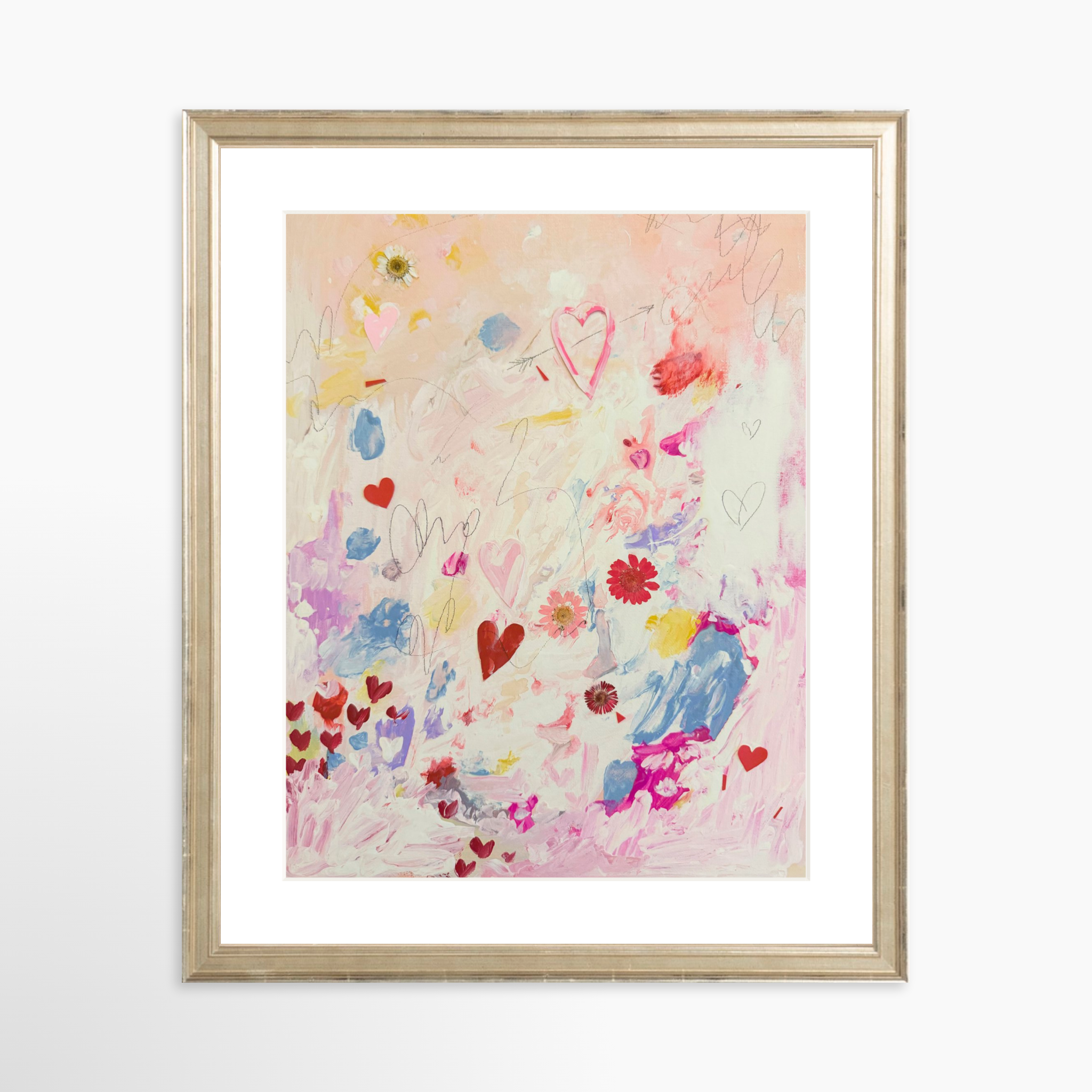 11x14 / Certificate Silver Frame + White Mat