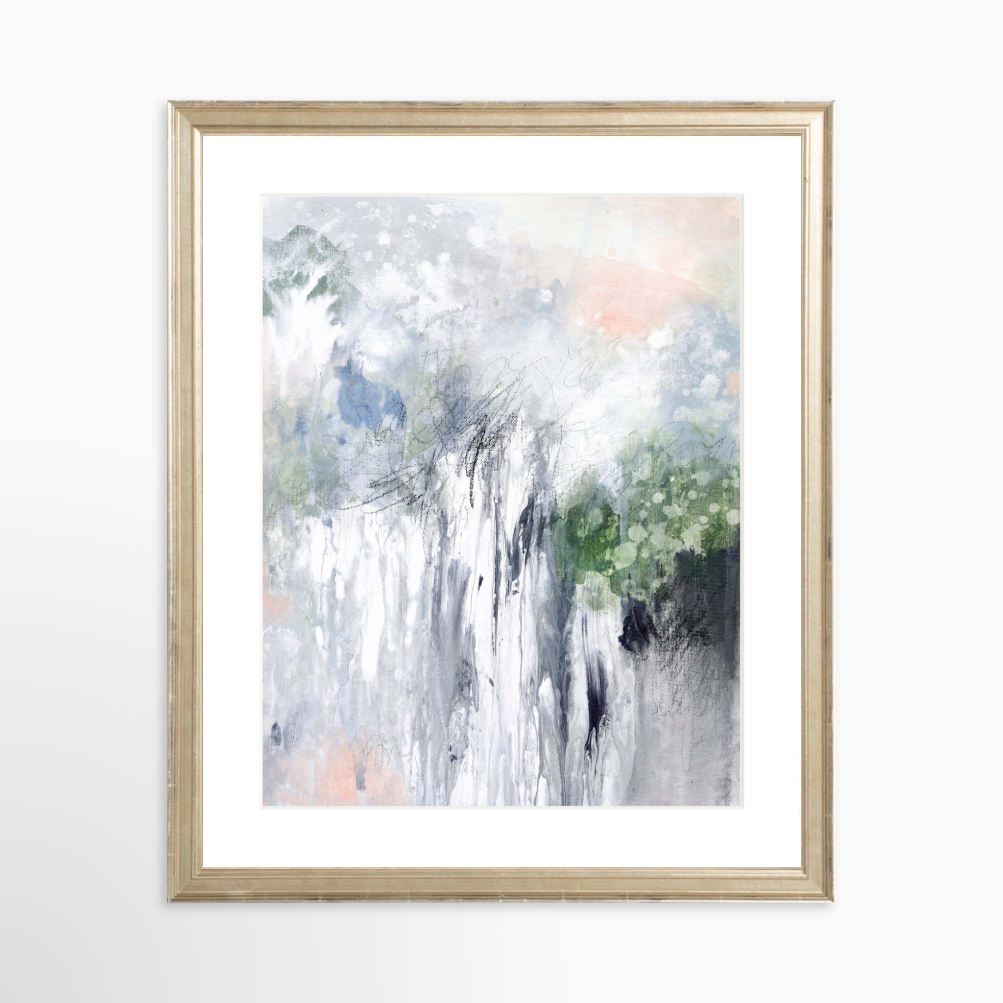 11x14 / Certificate Silver Frame + White Mat