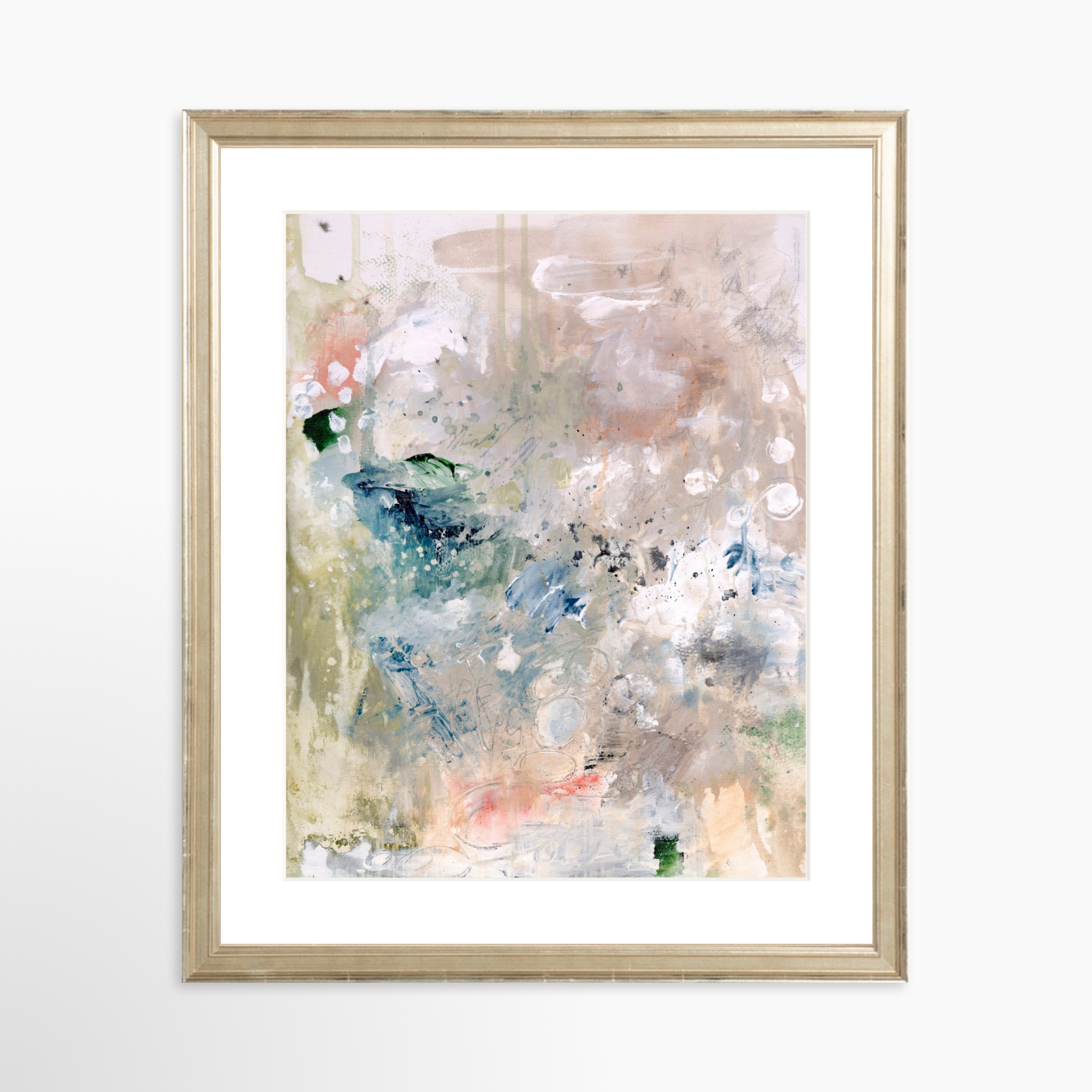 11x14 / Certificate Silver Frame + White Mat