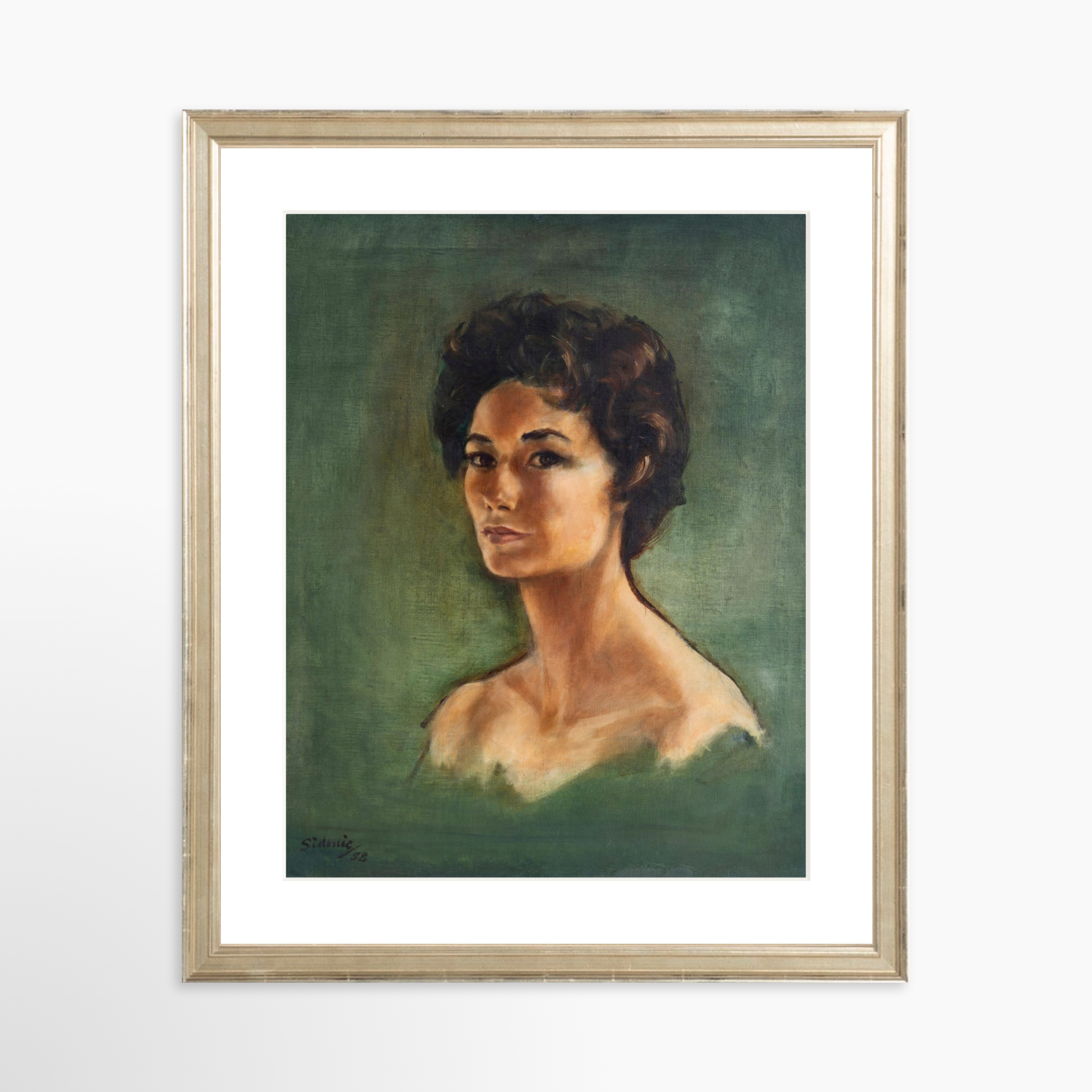 11x14 / Certificate Silver Frame + White Mat