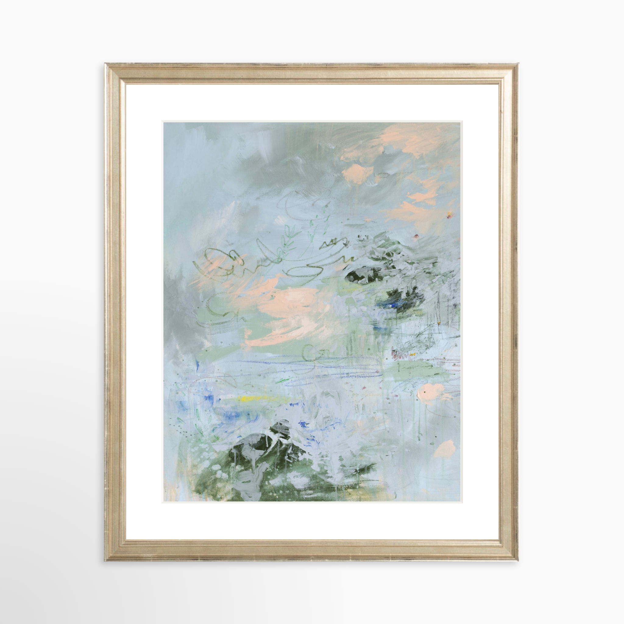 11x14 / Certificate Silver Frame + White Mat