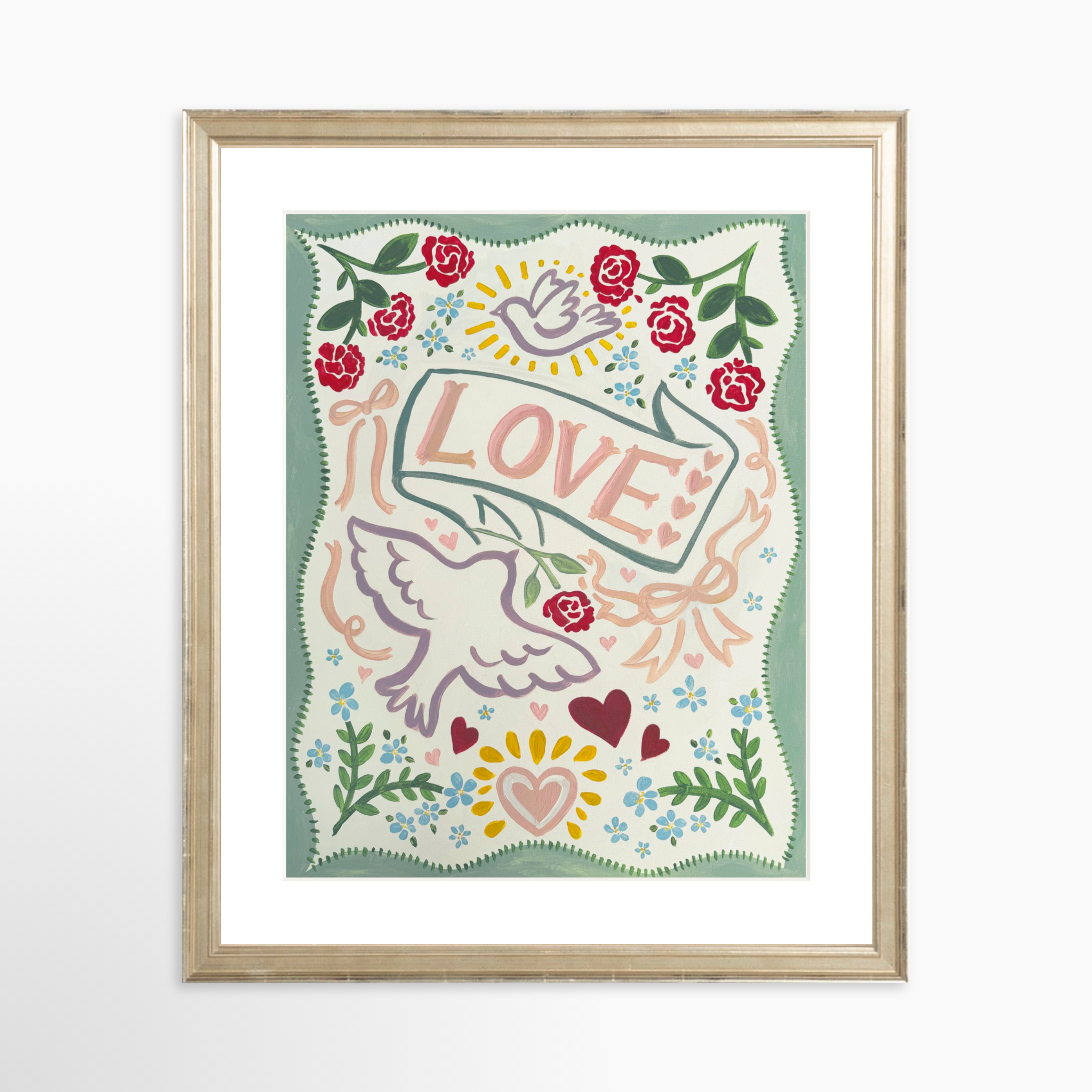 11x14 / Certificate Silver Frame + White Mat