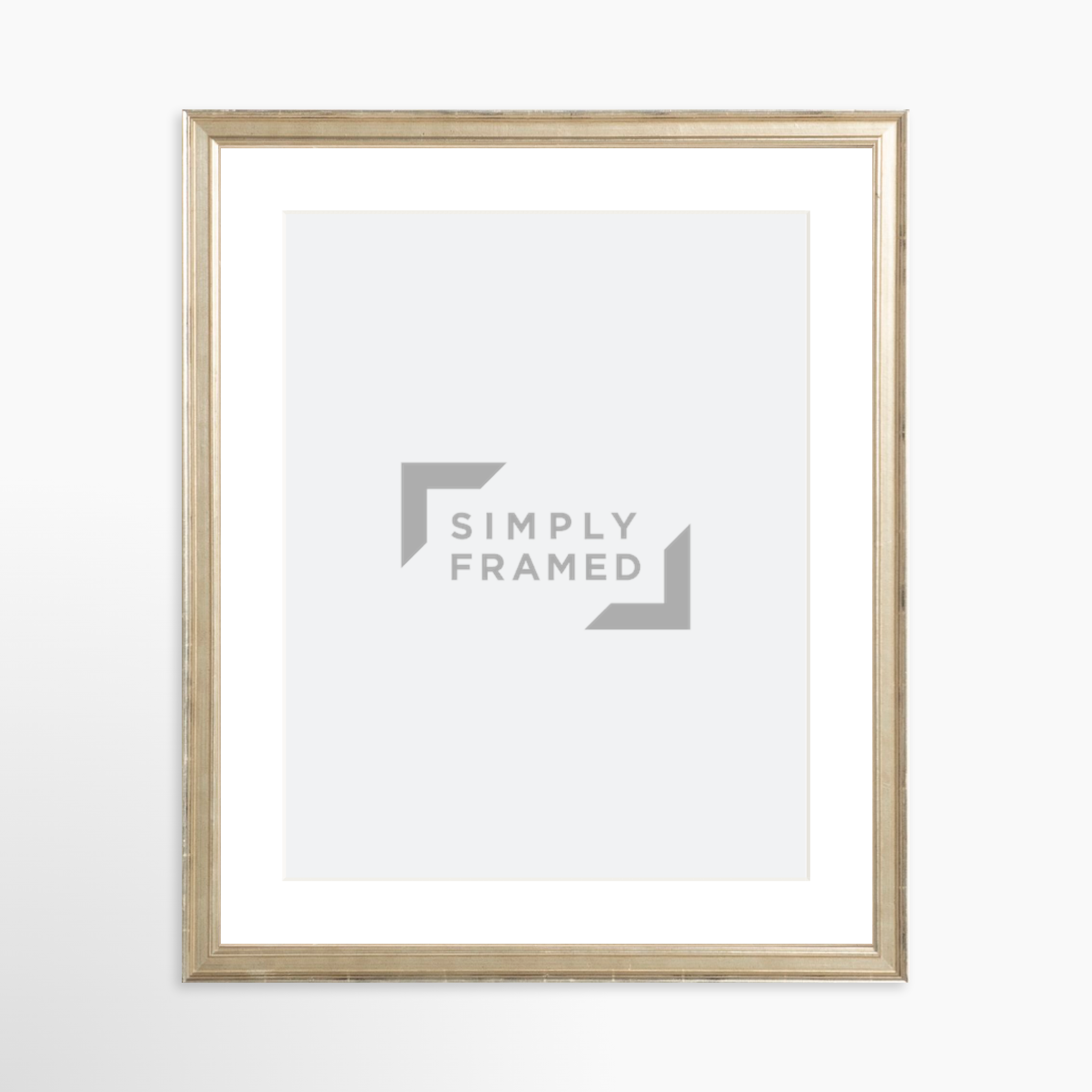 11x14 / Certificate Silver Frame + White Mat