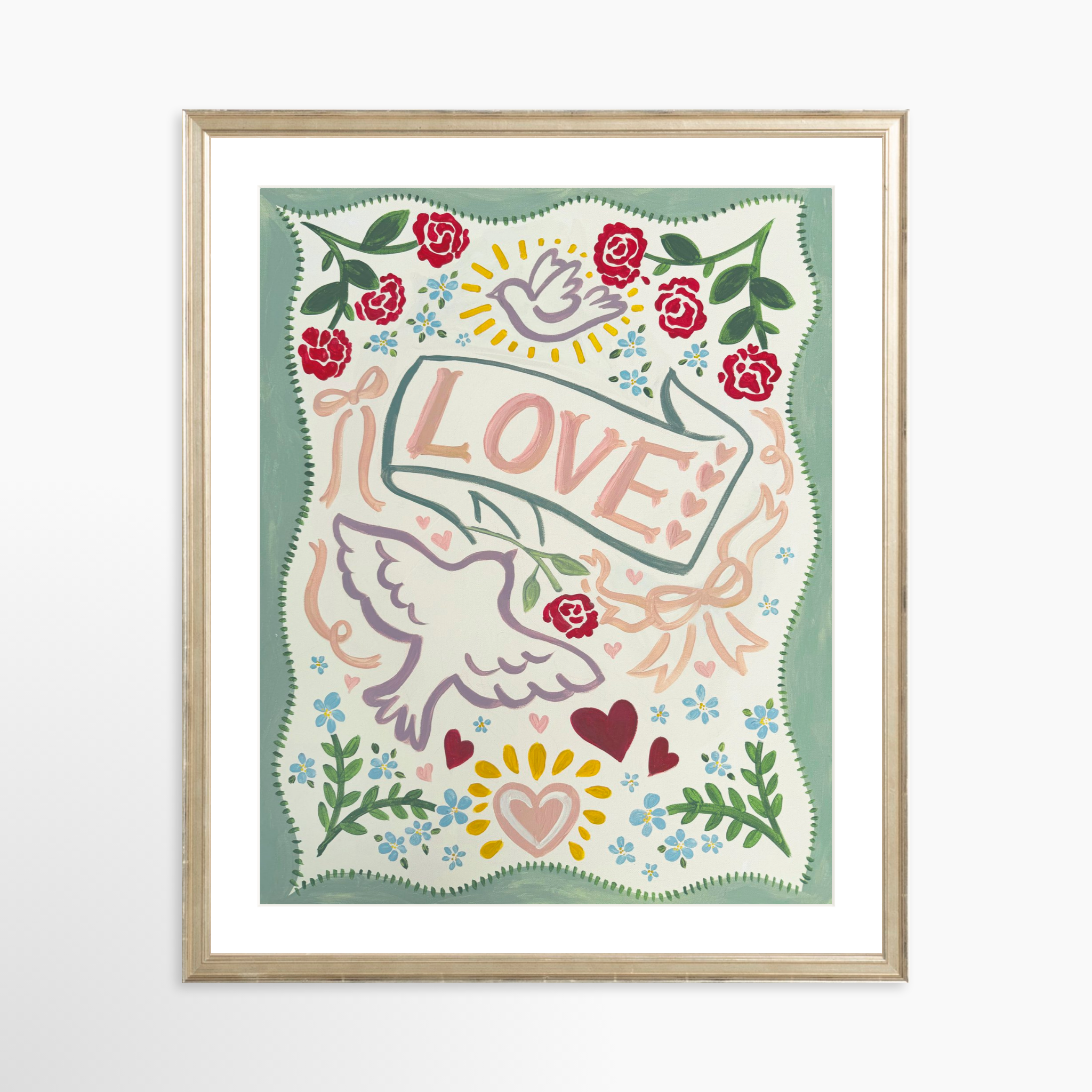 16x20 / Certificate Silver Frame + White Mat