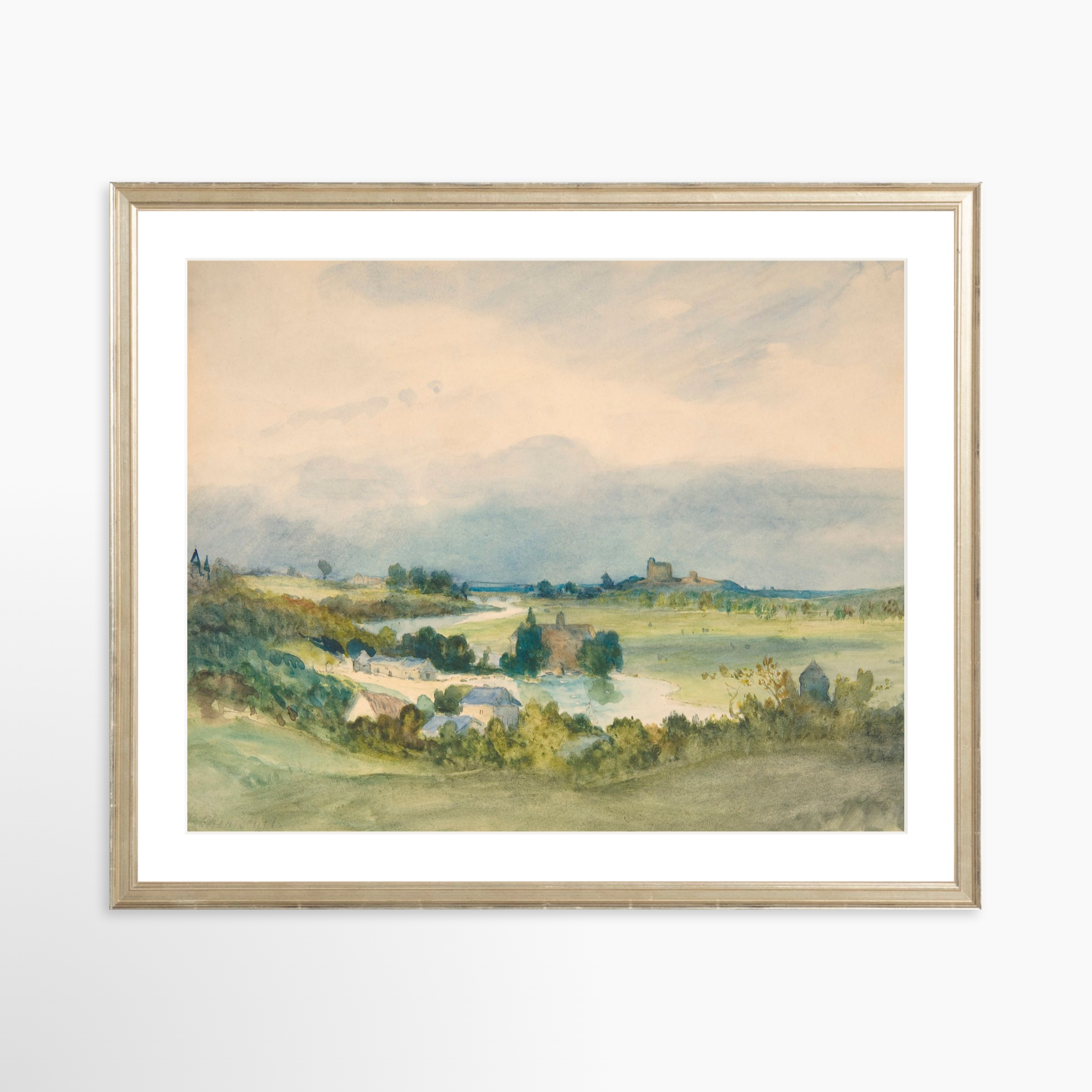 20x16 / Certificate Silver Frame + White Mat