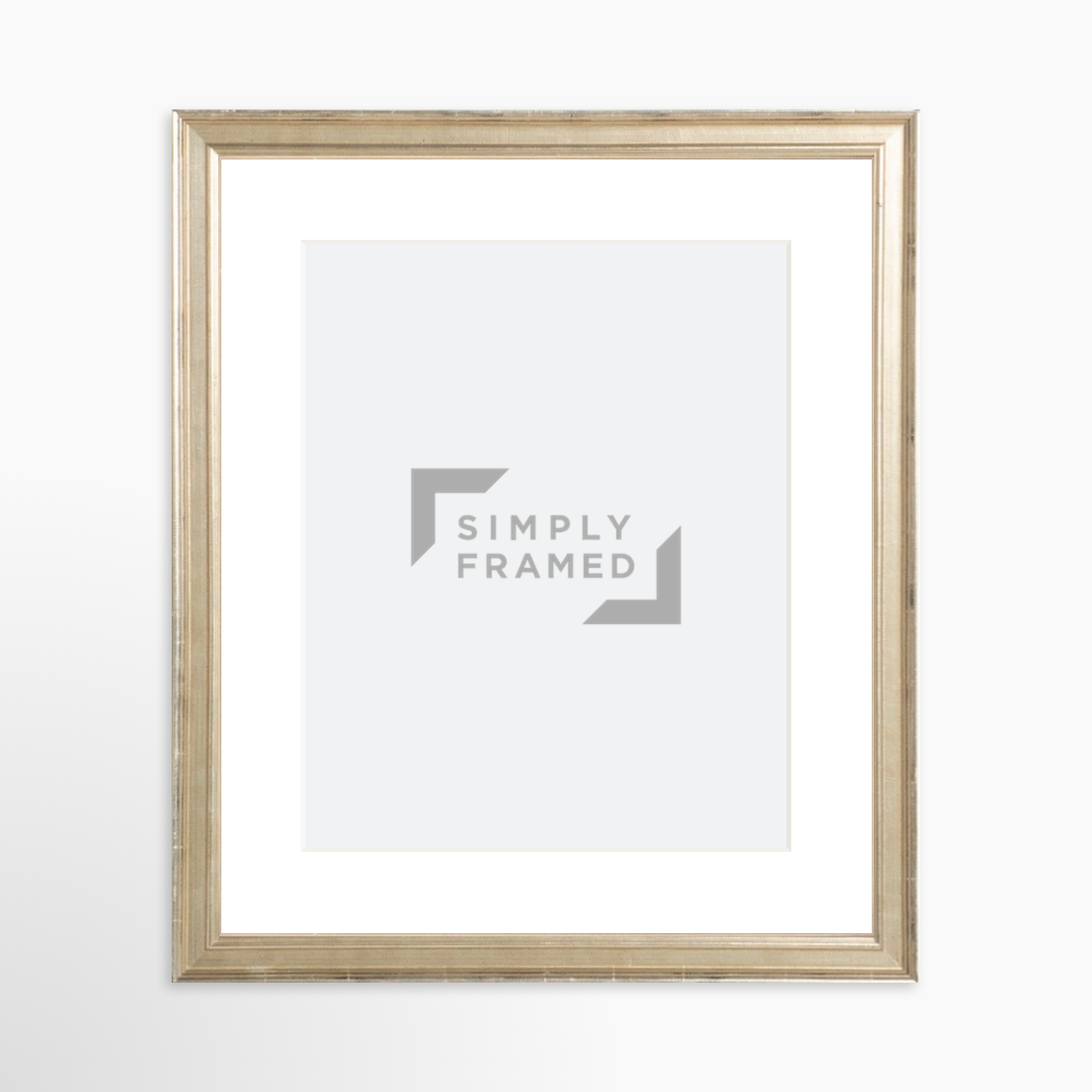 8x10 / Certificate Silver Frame + White Mat