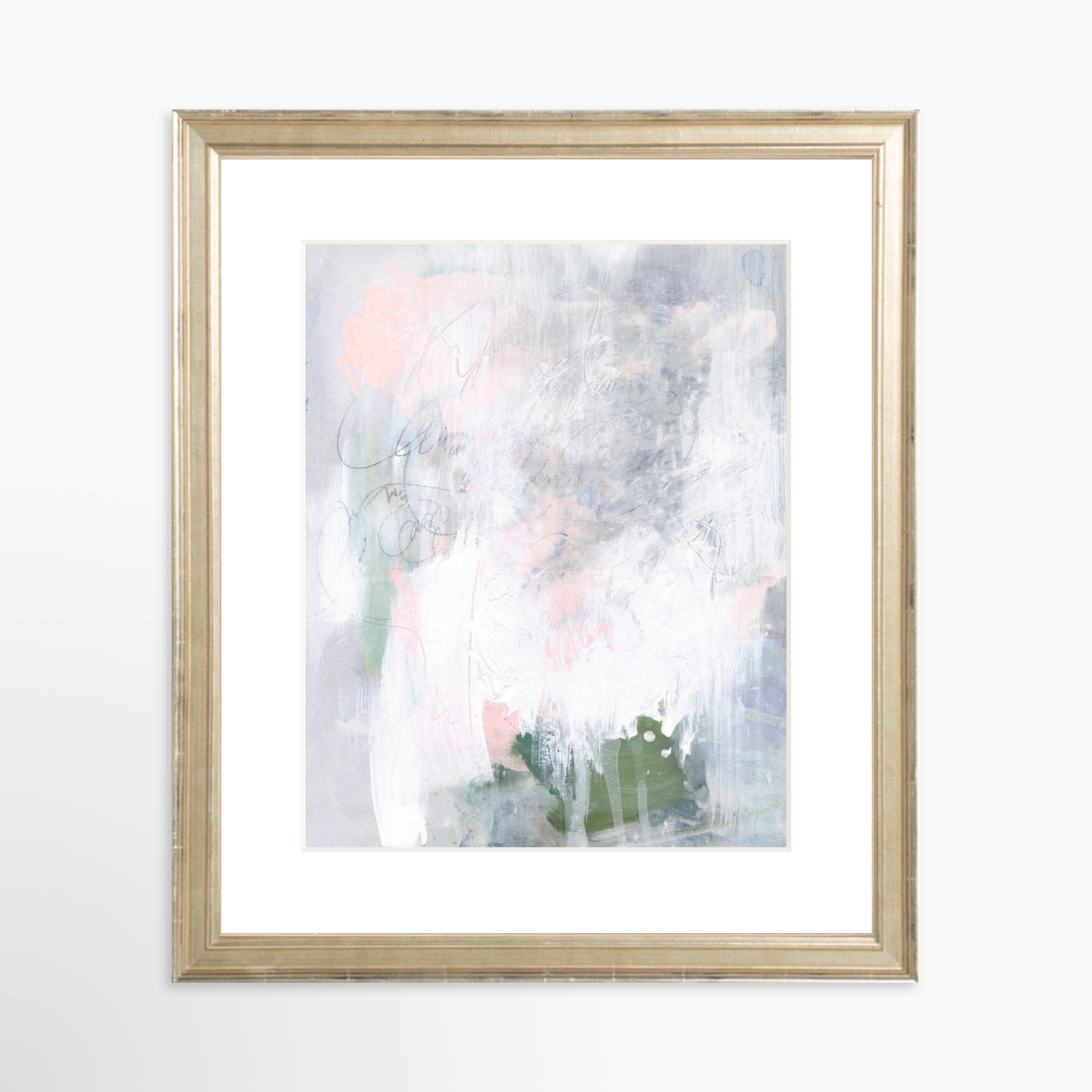 8x10 / Certificate Silver Frame + White Mat