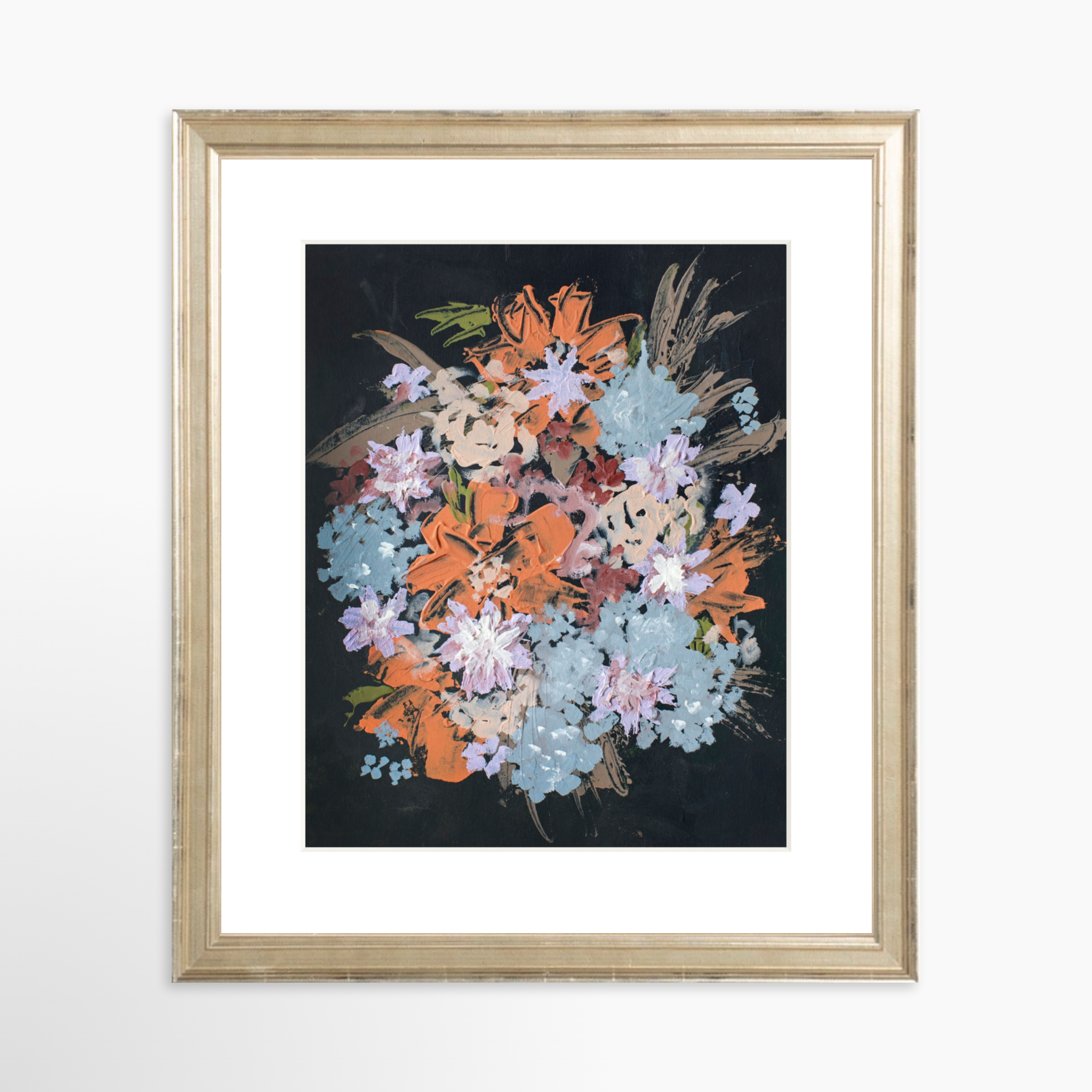 8x10 / Certificate Silver Frame + White Mat