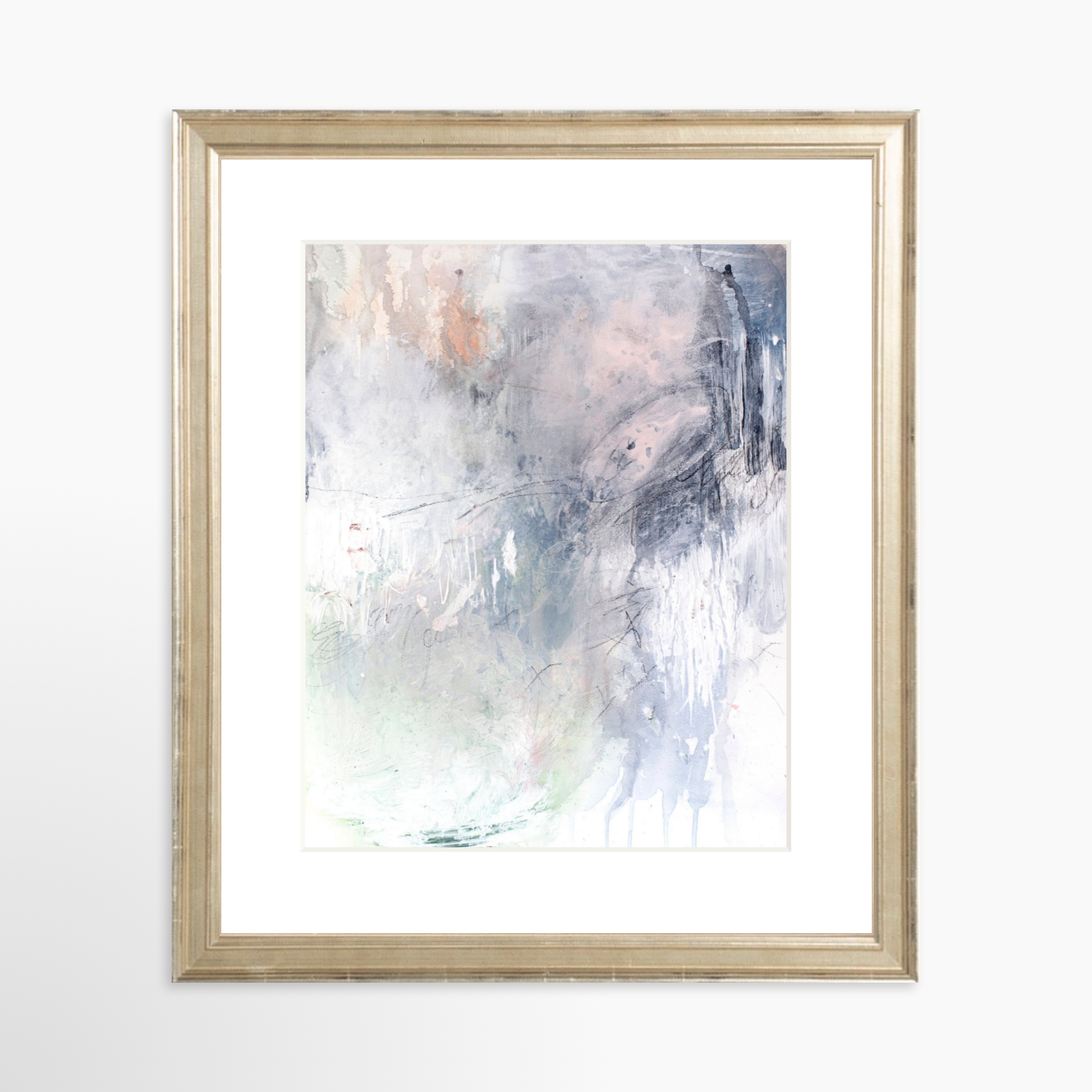 8x10 / Certificate Silver Frame + White Mat