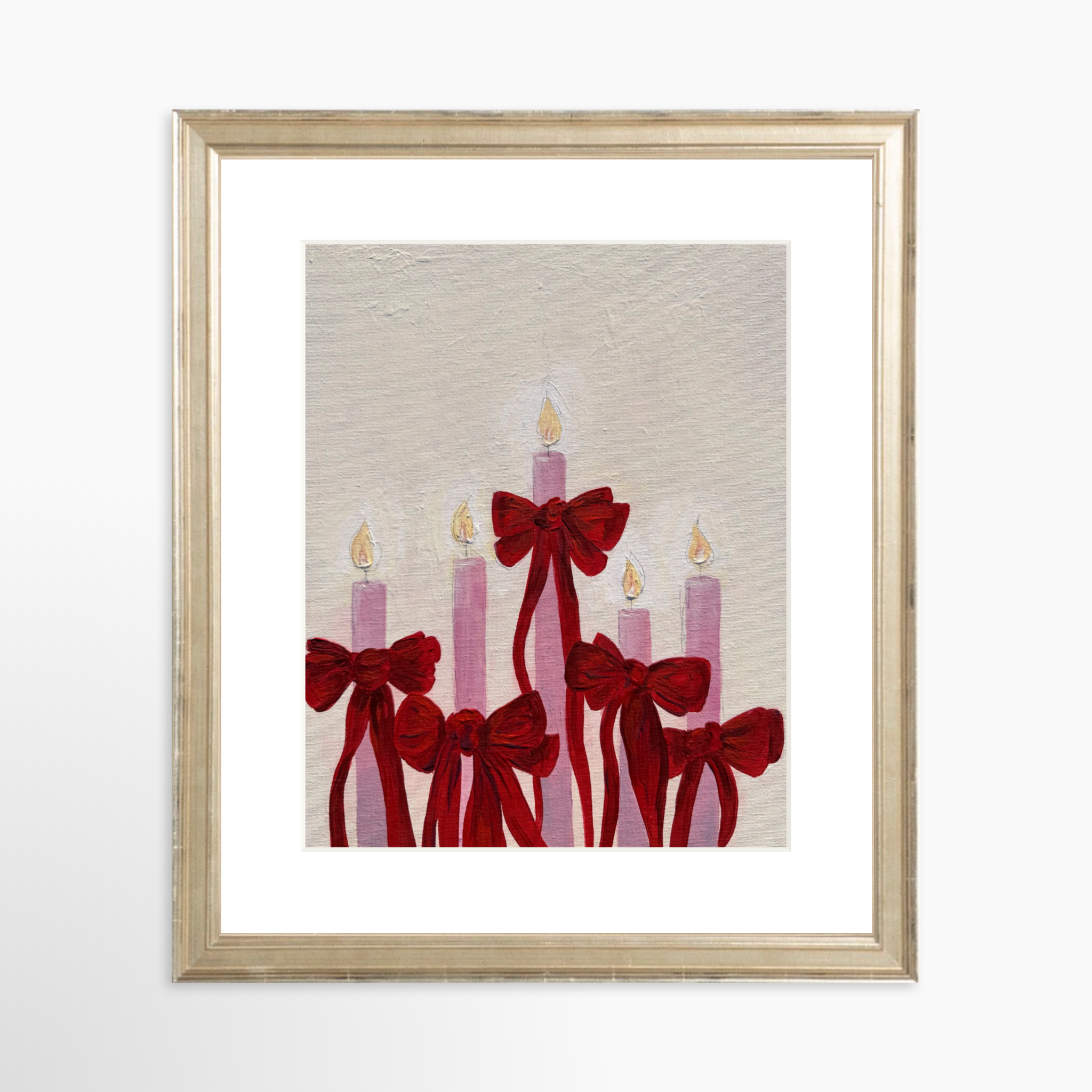 8x10 / Certificate Silver Frame + White Mat