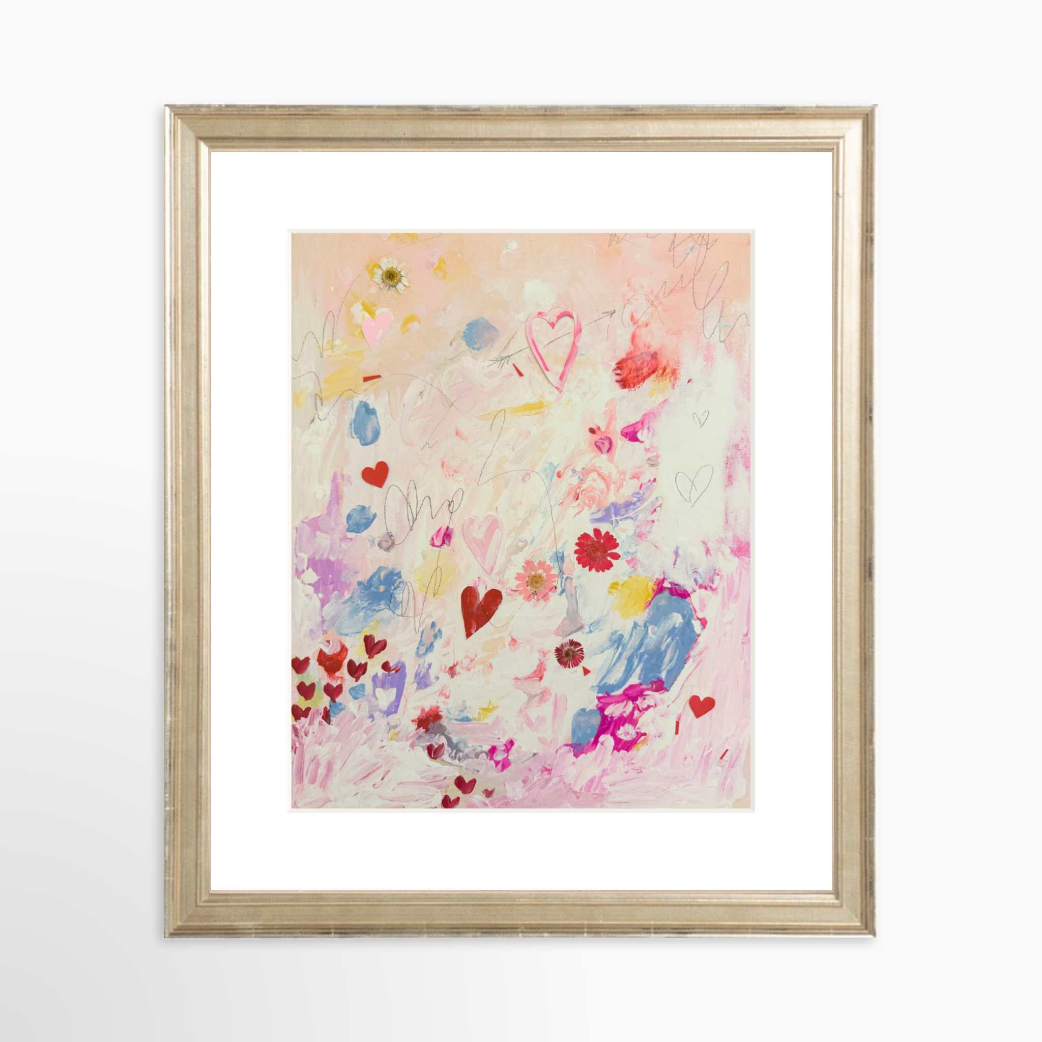 8x10 / Certificate Silver Frame + White Mat