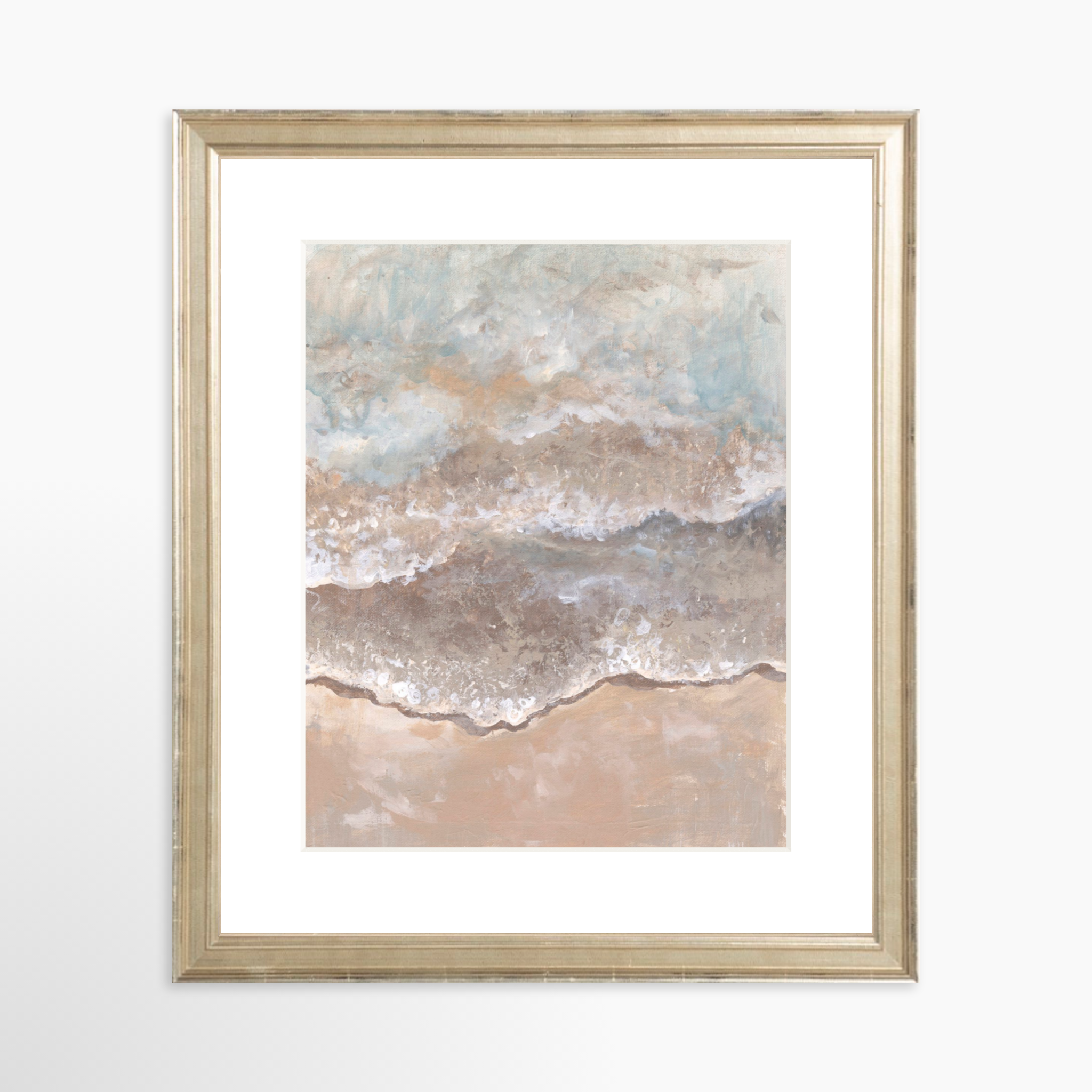 8x10 / Certificate Silver Frame + White Mat