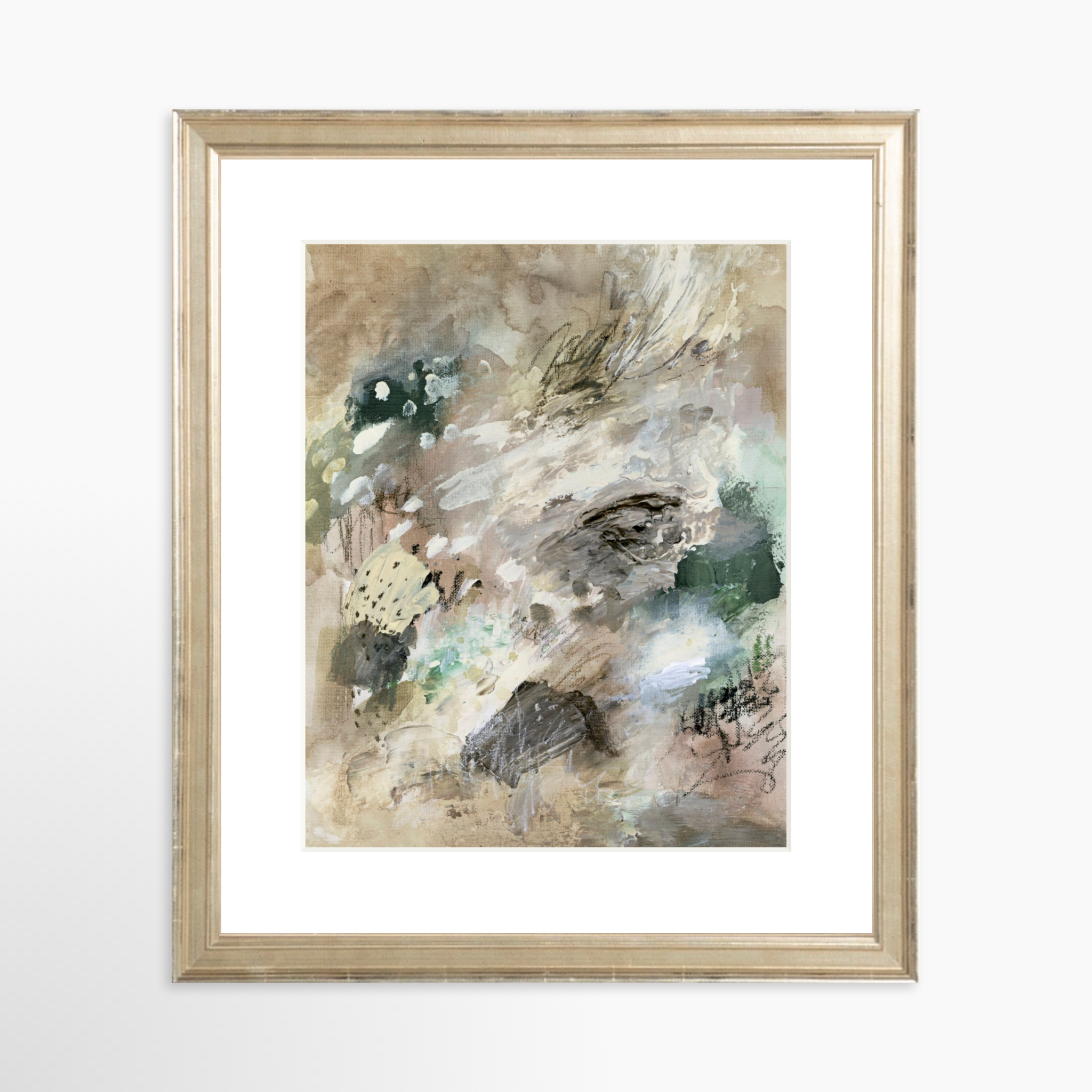 8x10 / Certificate Silver Frame + White Mat