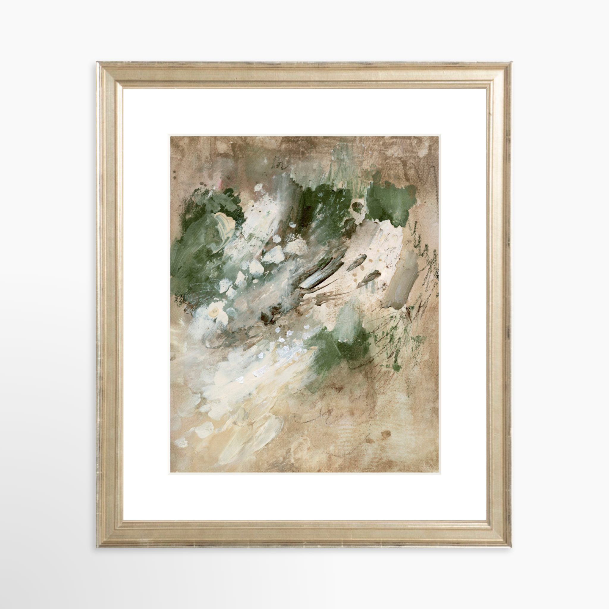 8x10 / Certificate Silver Frame + White Mat