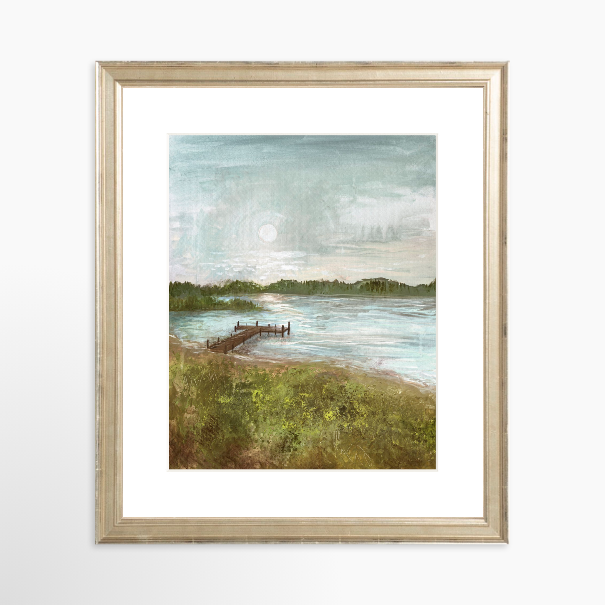 8x10 / Certificate Silver Frame + White Mat