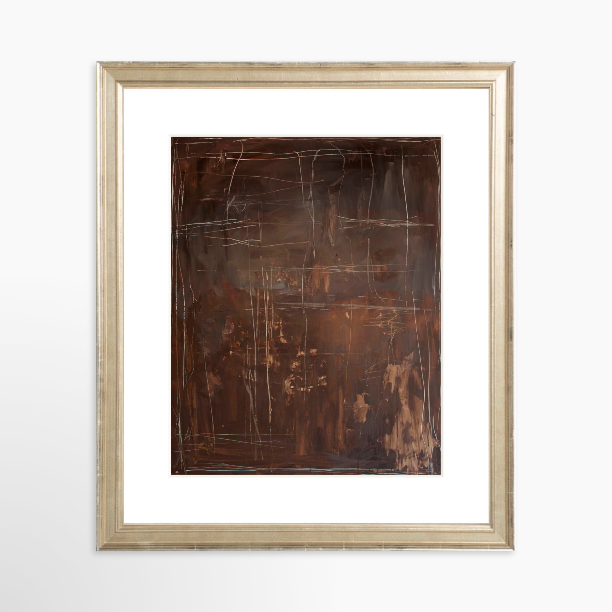 8x10 / Certificate Silver Frame + White Mat