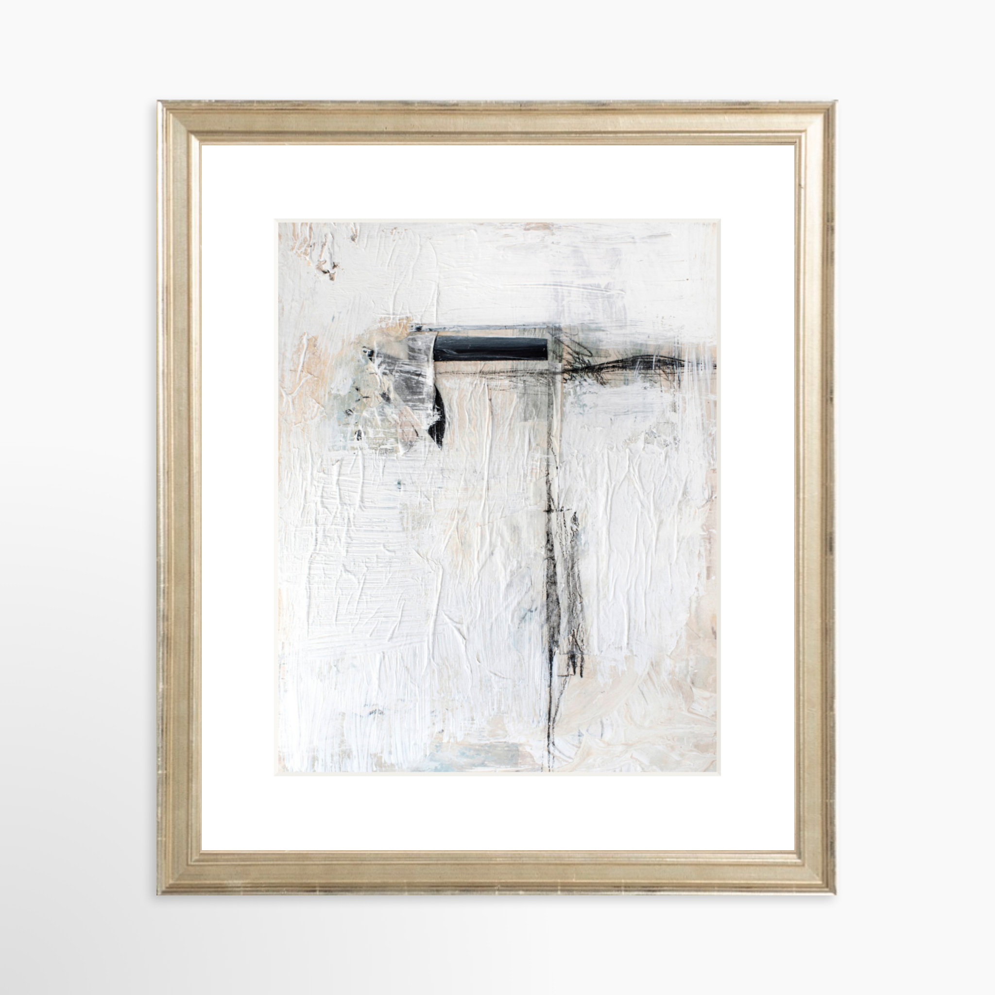 8x10 / Certificate Silver Frame + White Mat