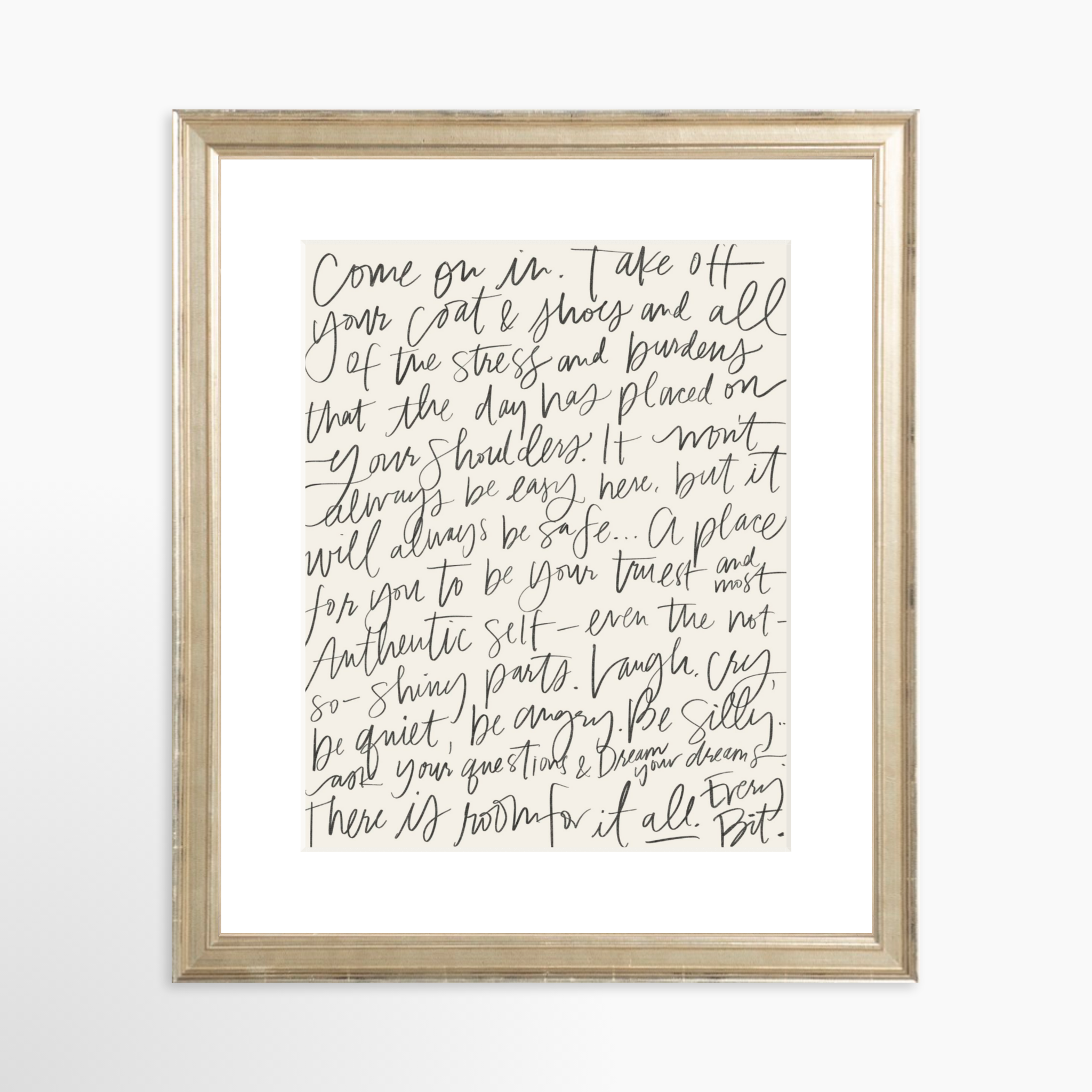 8x10 / Certificate Silver Frame + White Mat