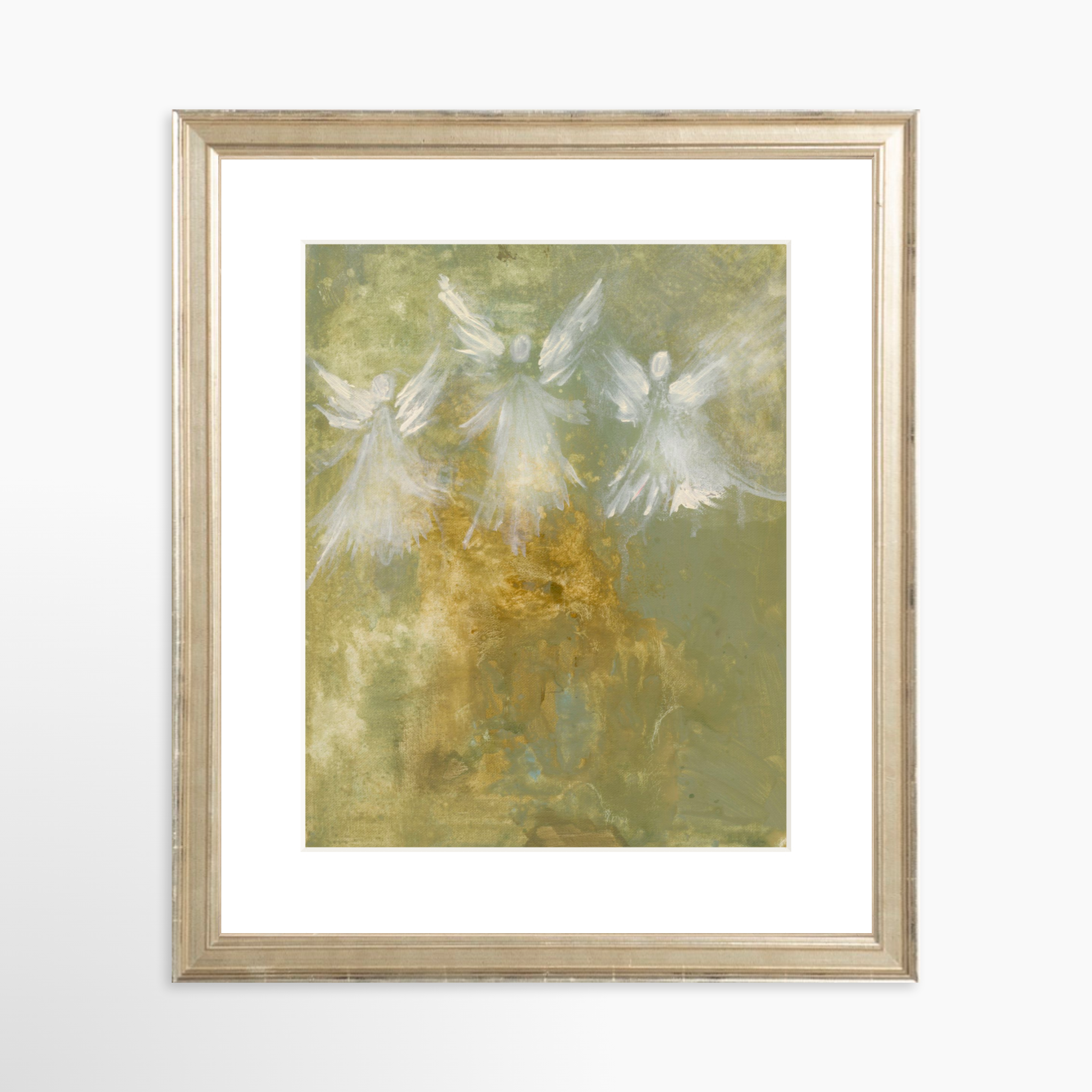 8x10 / Certificate Silver Frame + White Mat