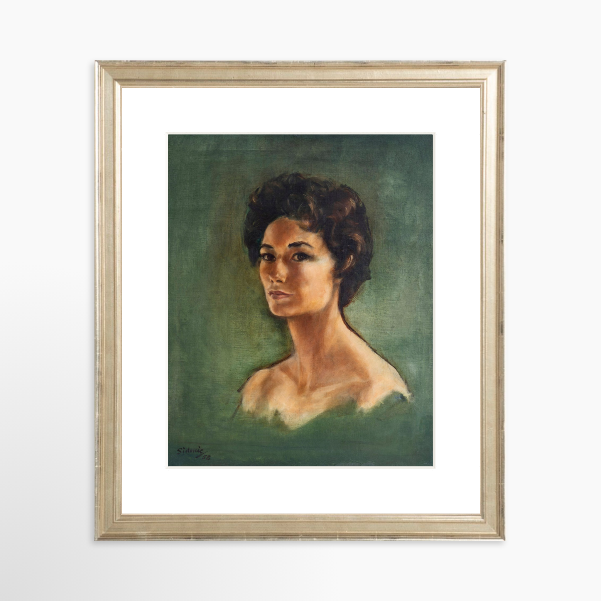 8x10 / Certificate Silver Frame + White Mat