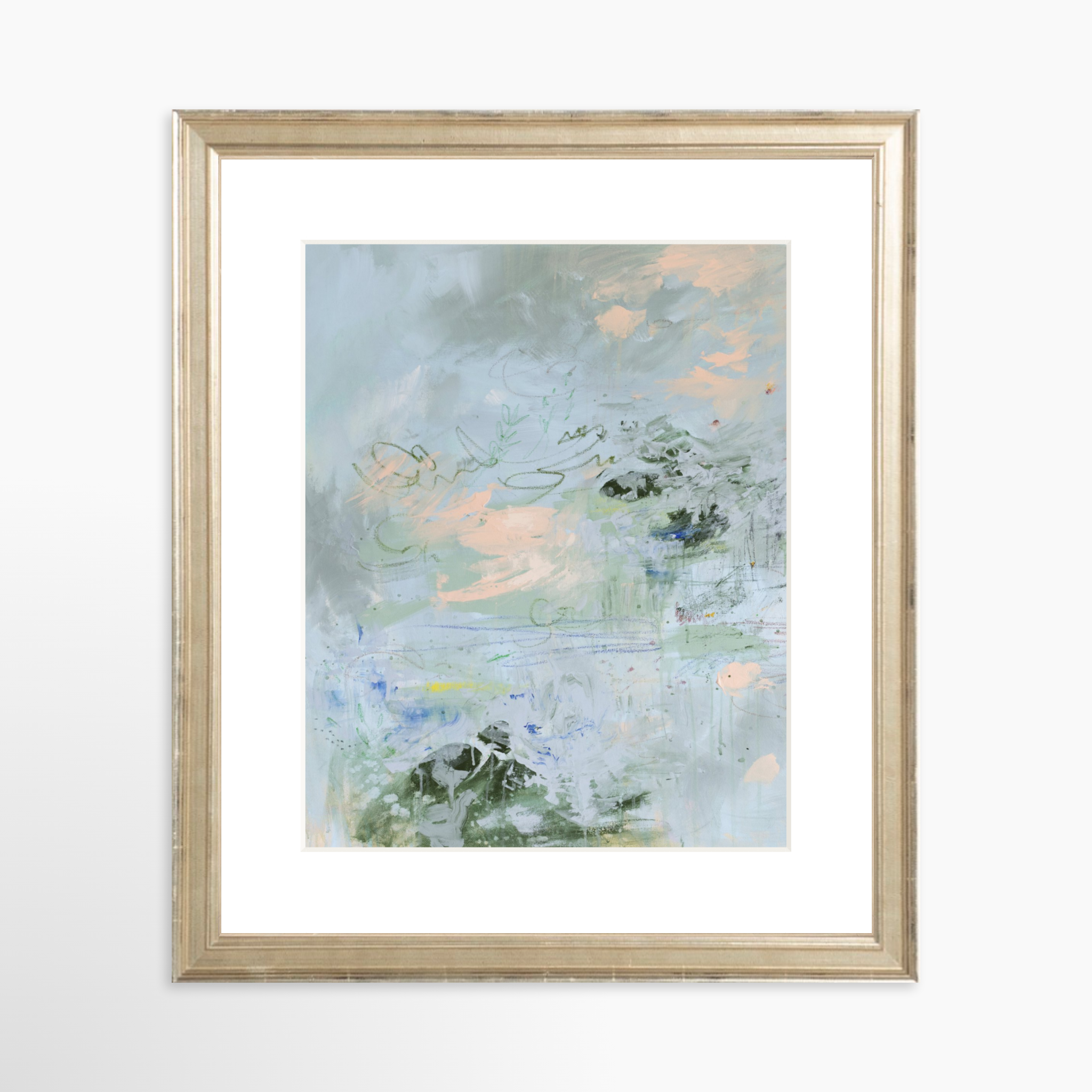 8x10 / Certificate Silver Frame + White Mat