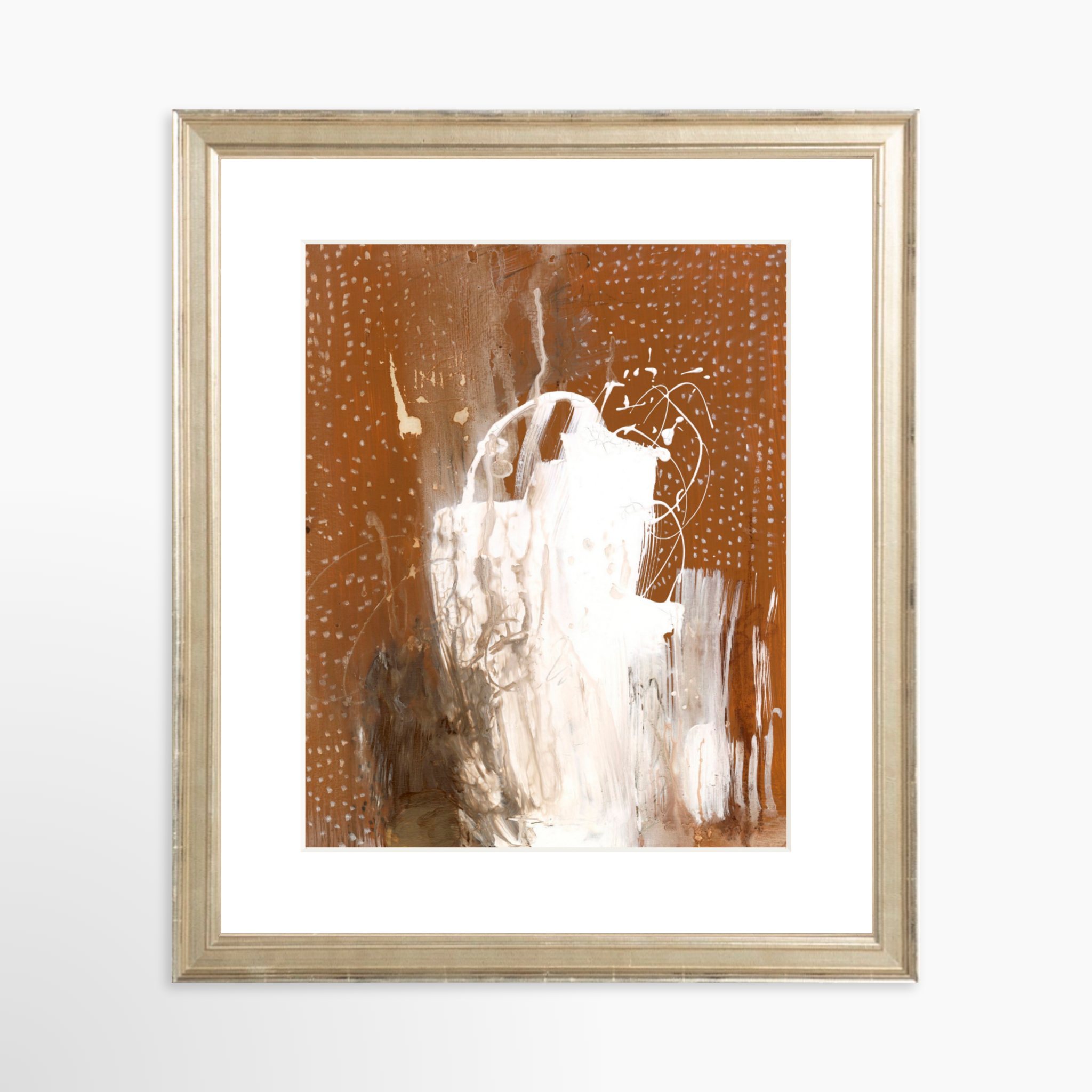 8x10 / Certificate Silver Frame + White Mat