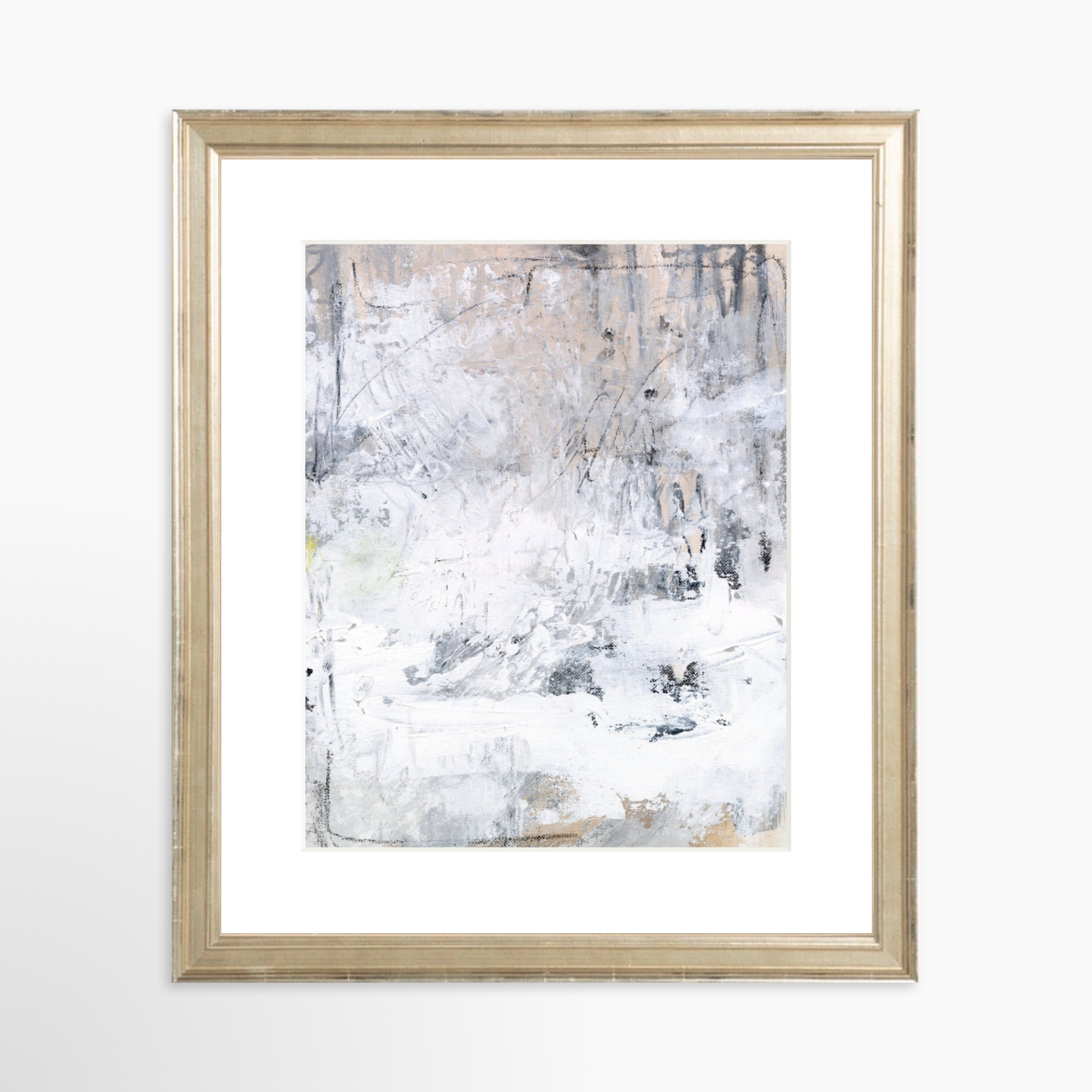 8x10 / Certificate Silver Frame + White Mat