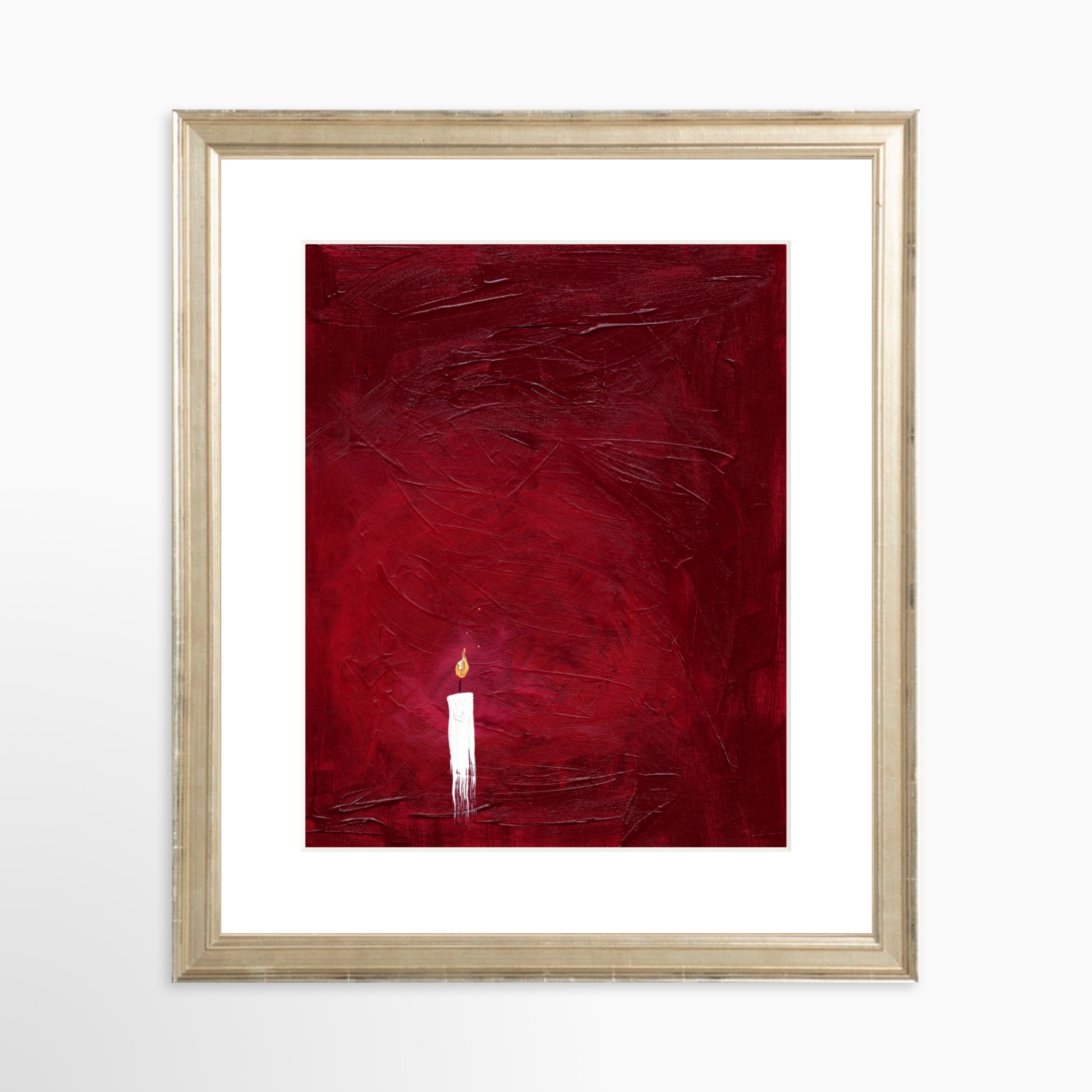 8x10 / Certificate Silver Frame + White Mat