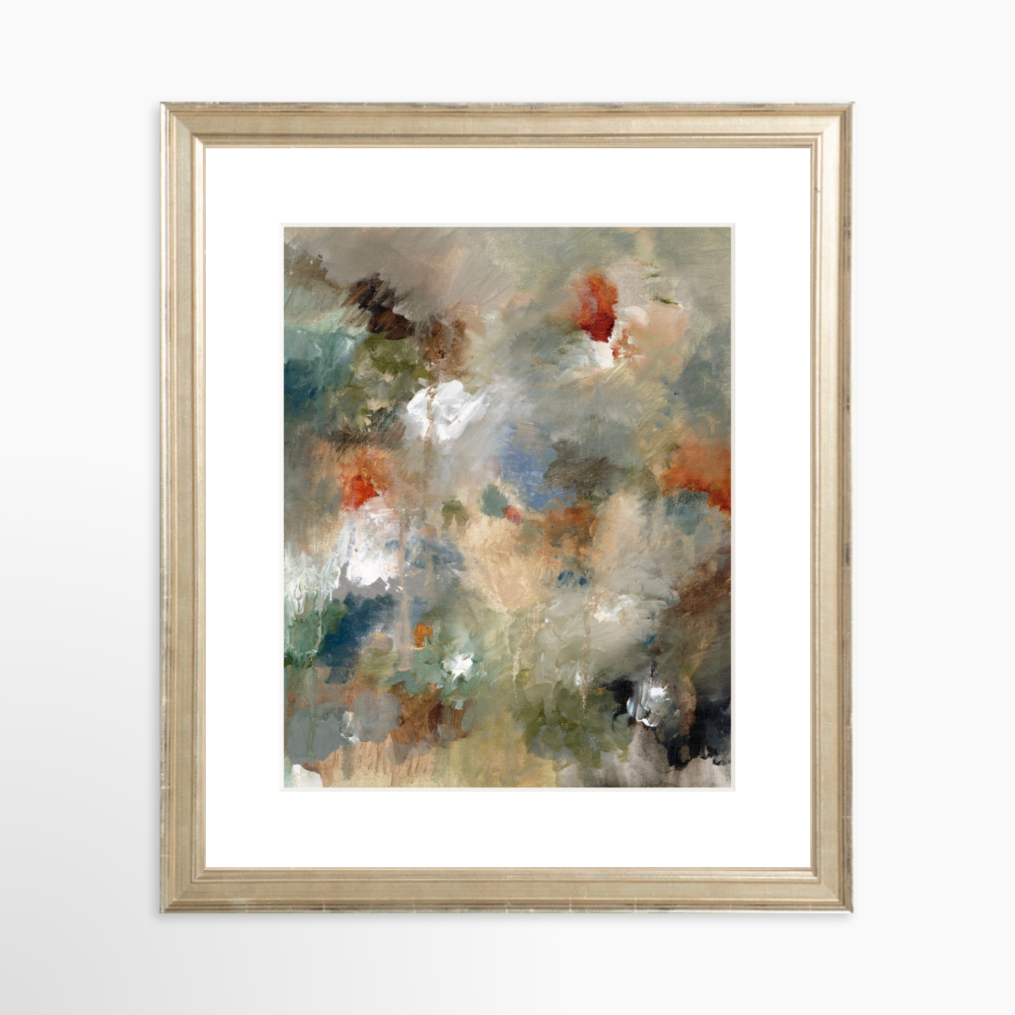 8x10 / Certificate Silver Frame + White Mat