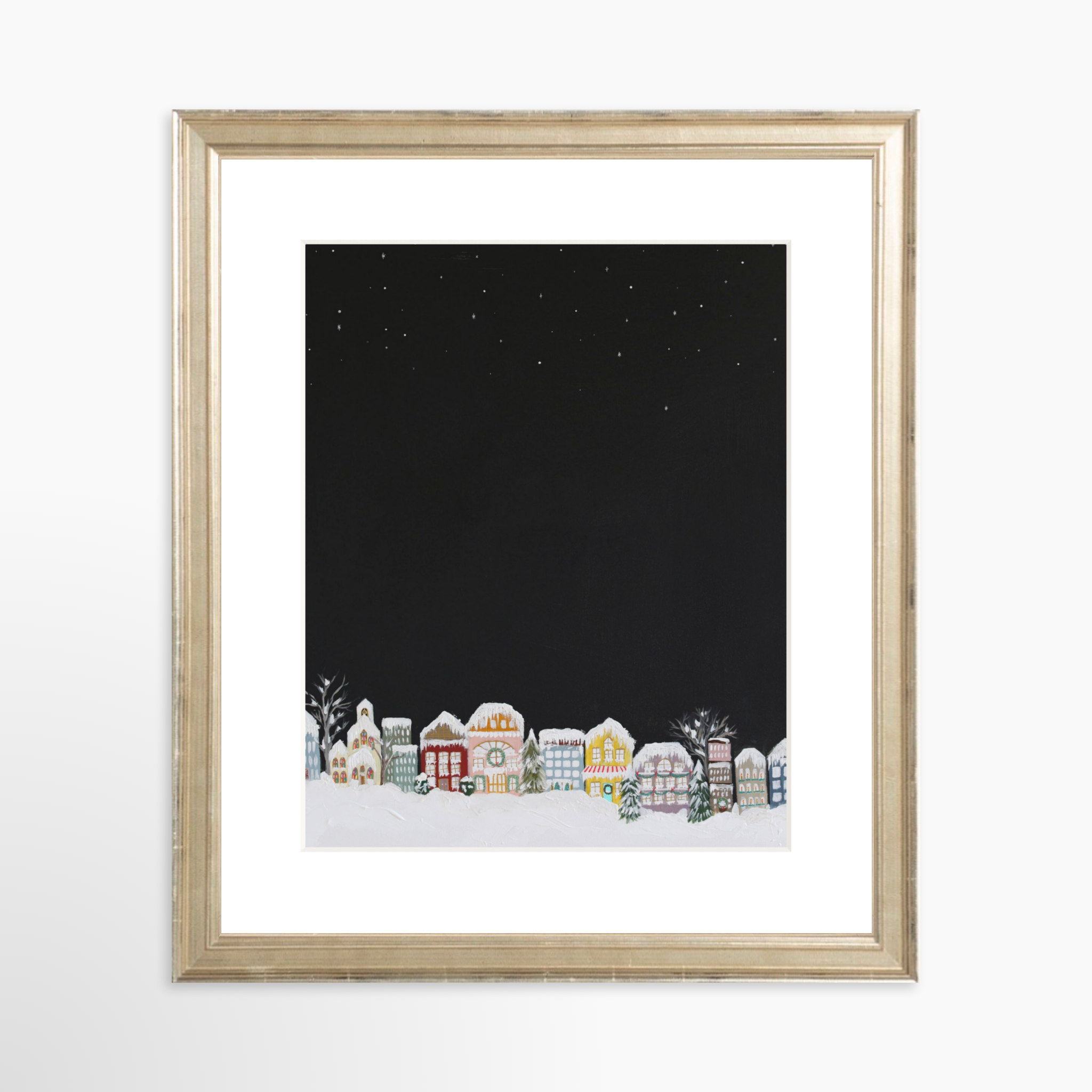 8x10 / Certificate Silver Frame + White Mat