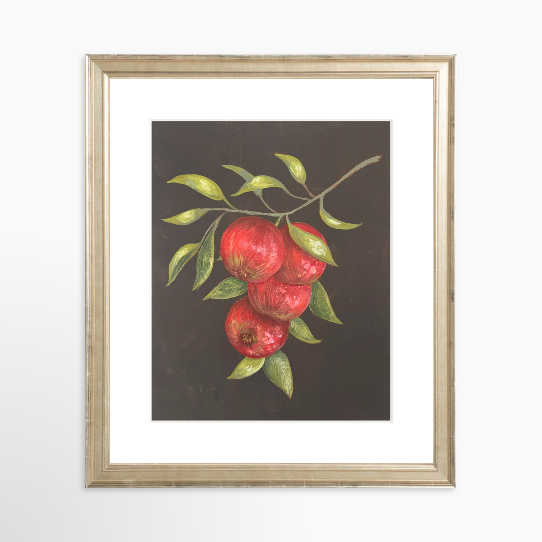 8x10 / Certificate Silver Frame + White Mat