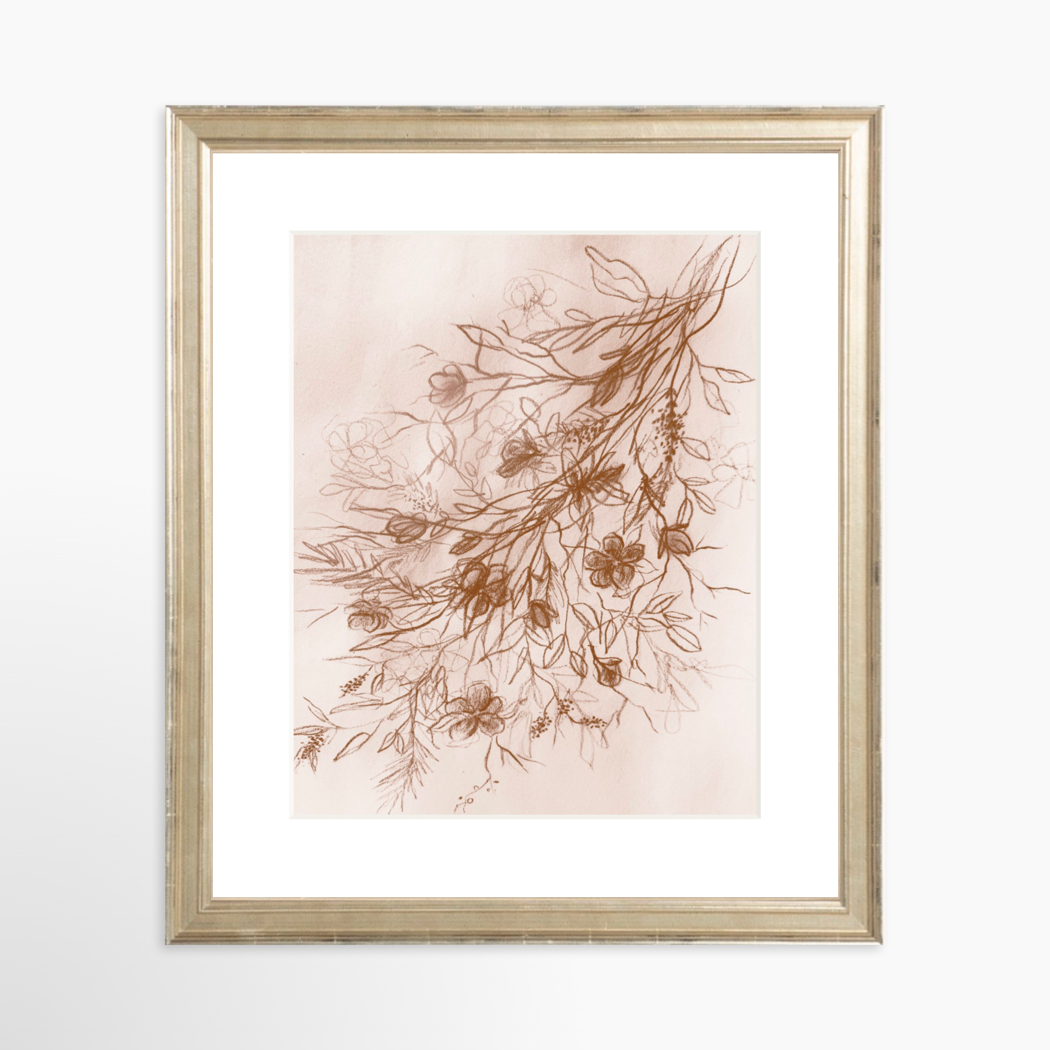 8x10 / Certificate Silver Frame + White Mat