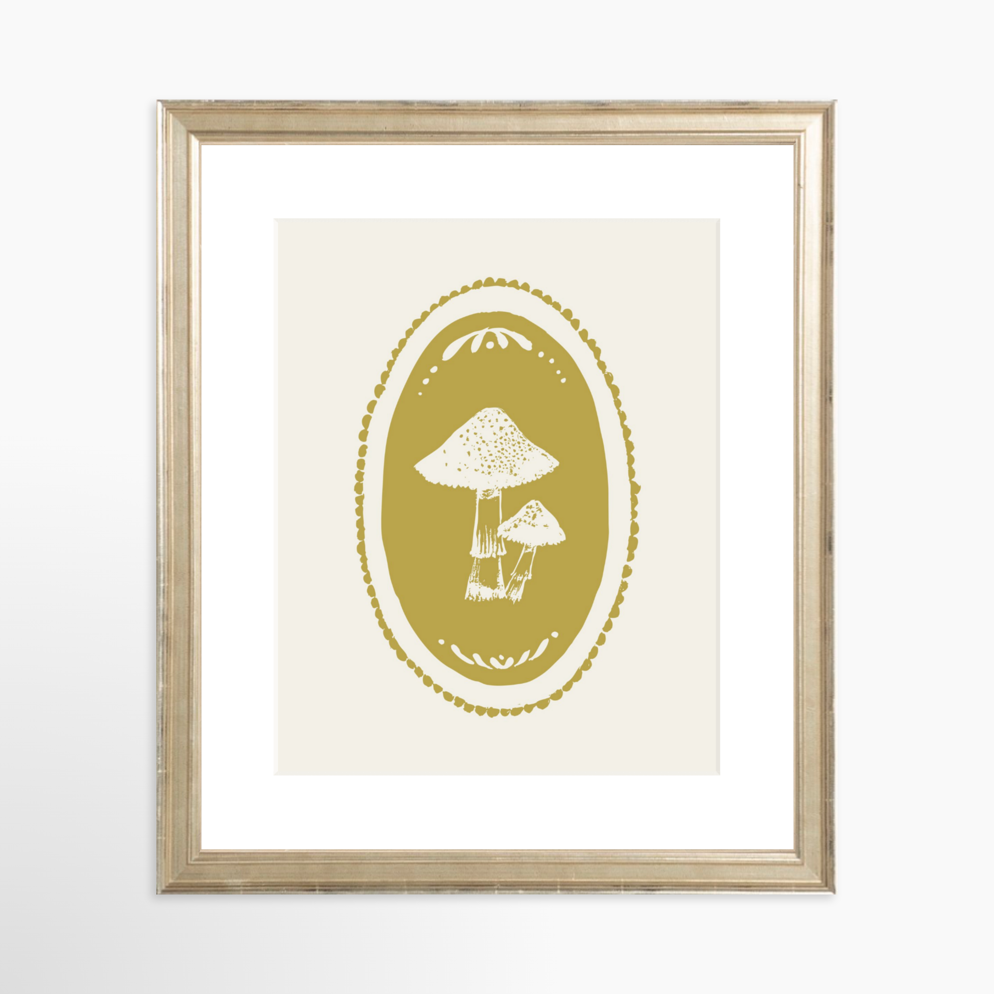 8x10 / Certificate Silver Frame + White Mat