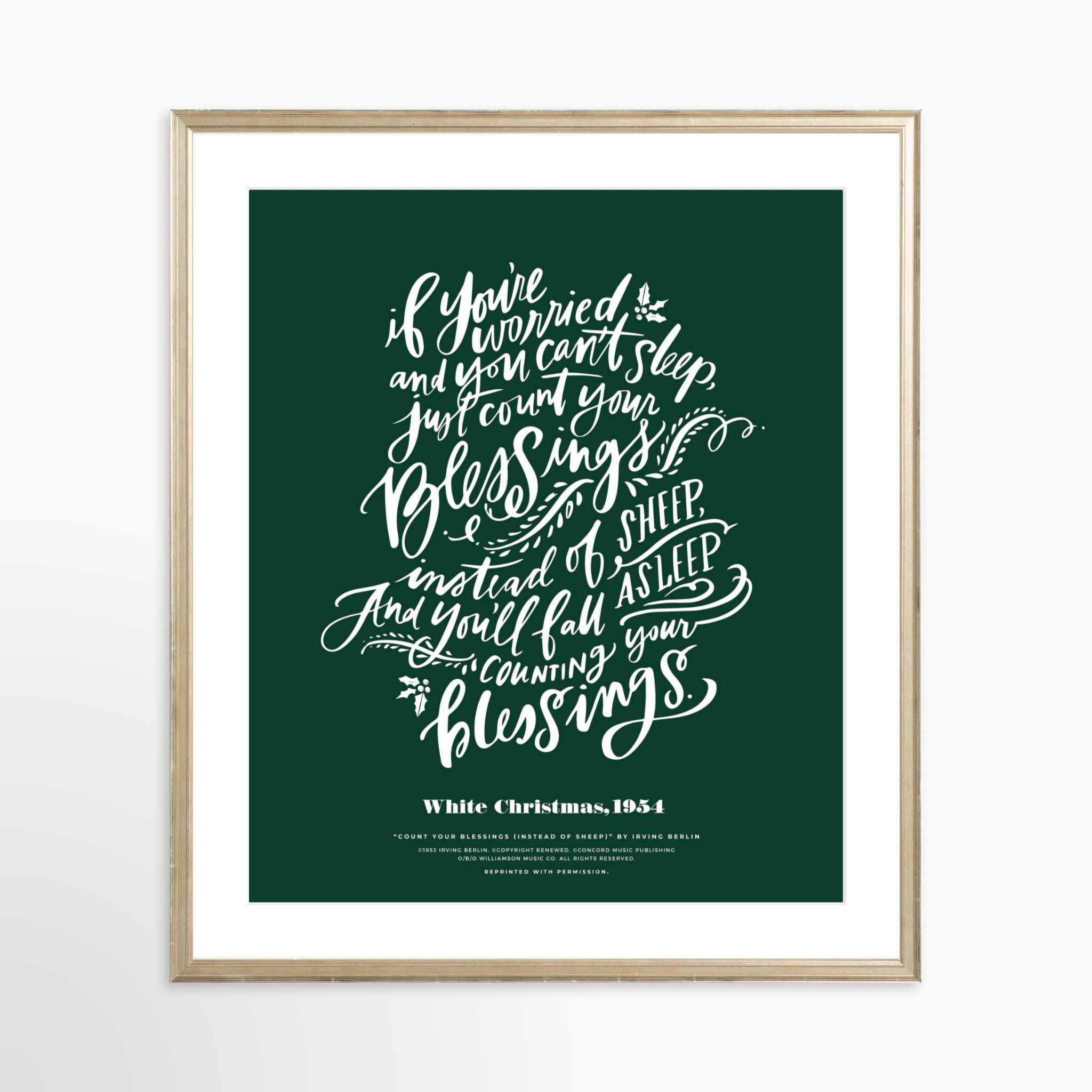 20x25 / Certificate Silver Frame + White Mat