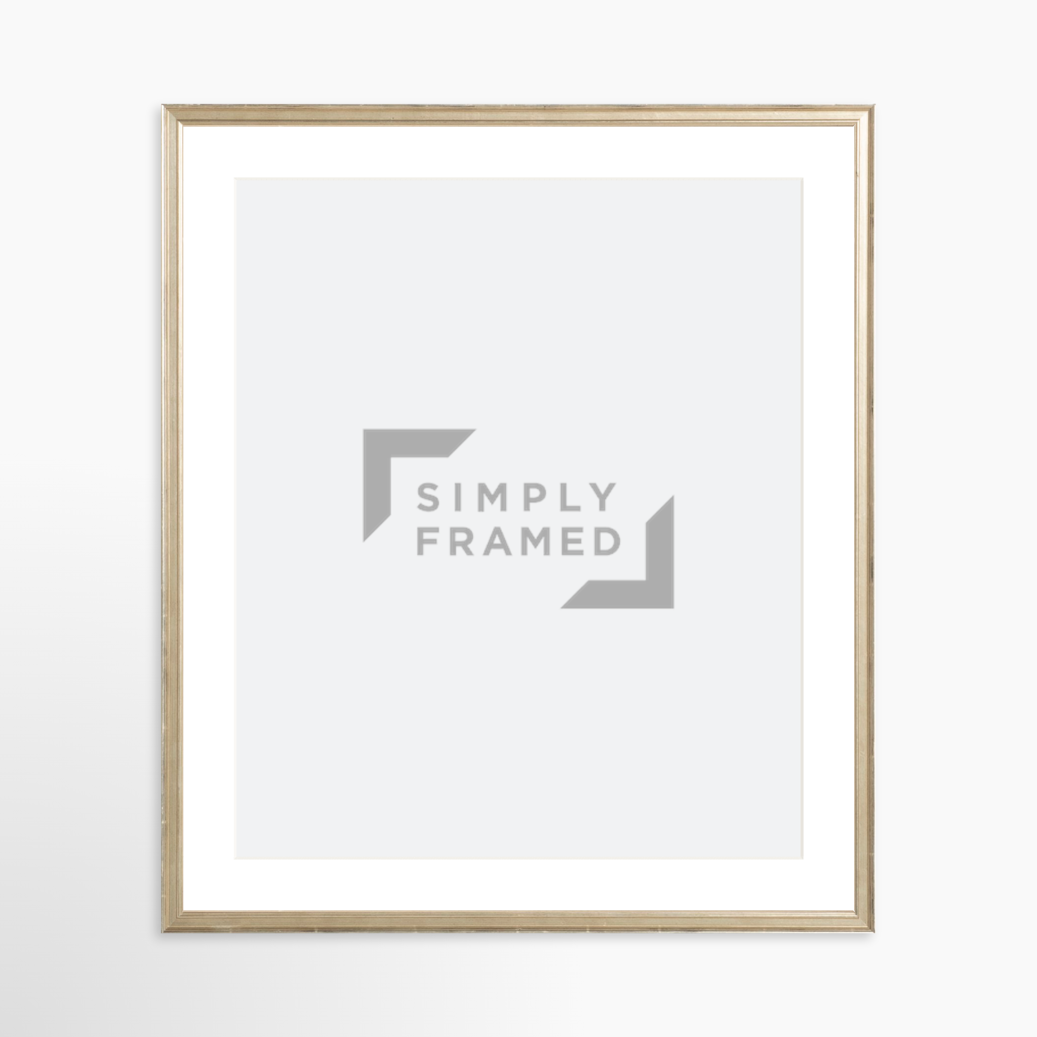 20x25 / Certificate Silver Frame + White Mat