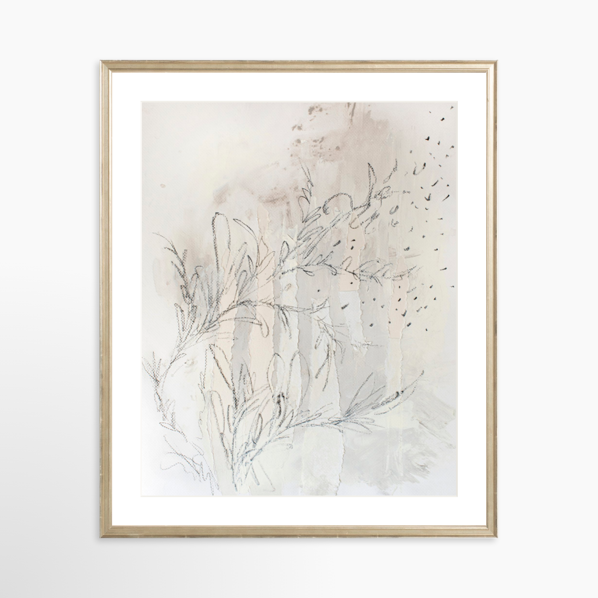 20x25 / Certificate Silver Frame + White Mat