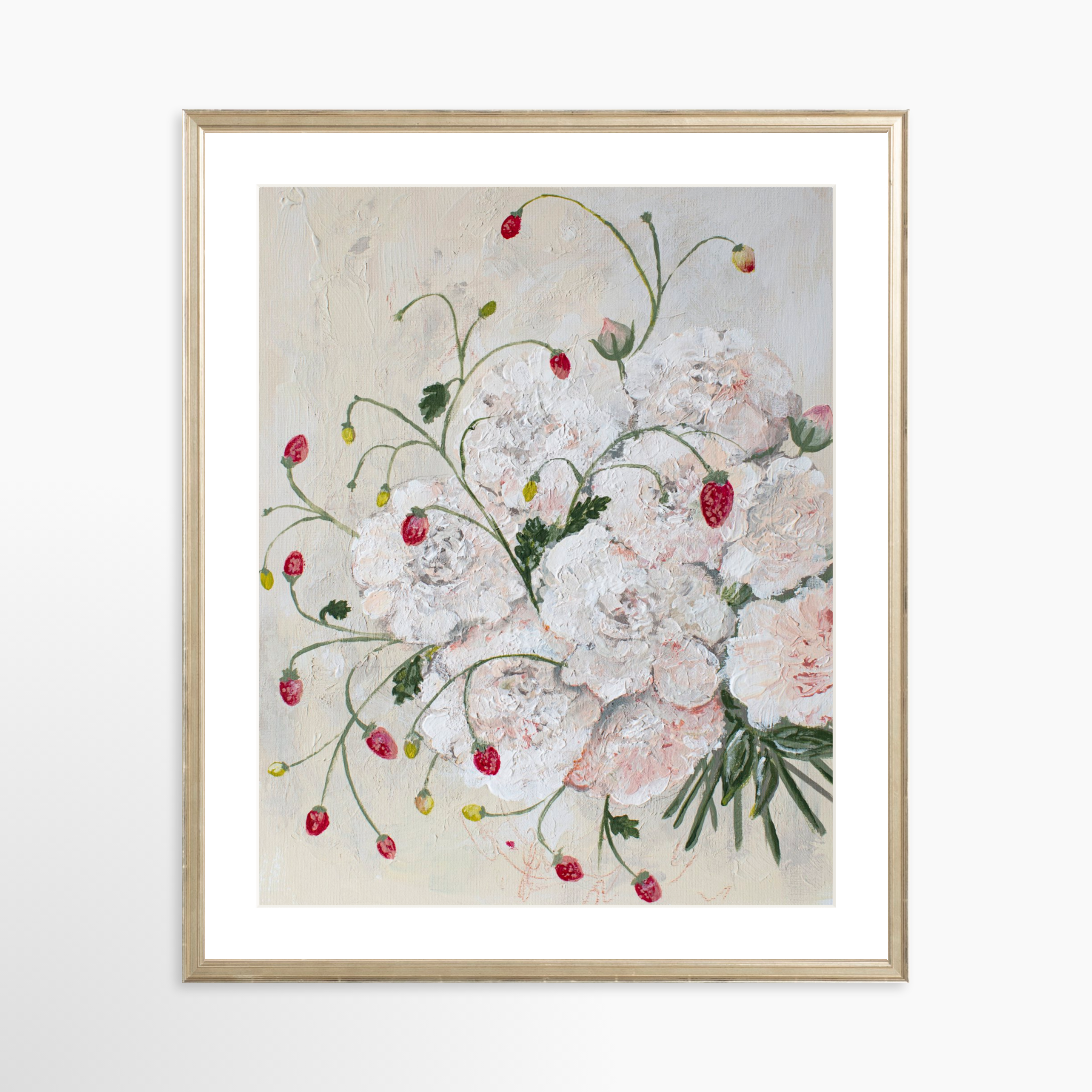 20x25 / Certificate Silver Frame + White Mat