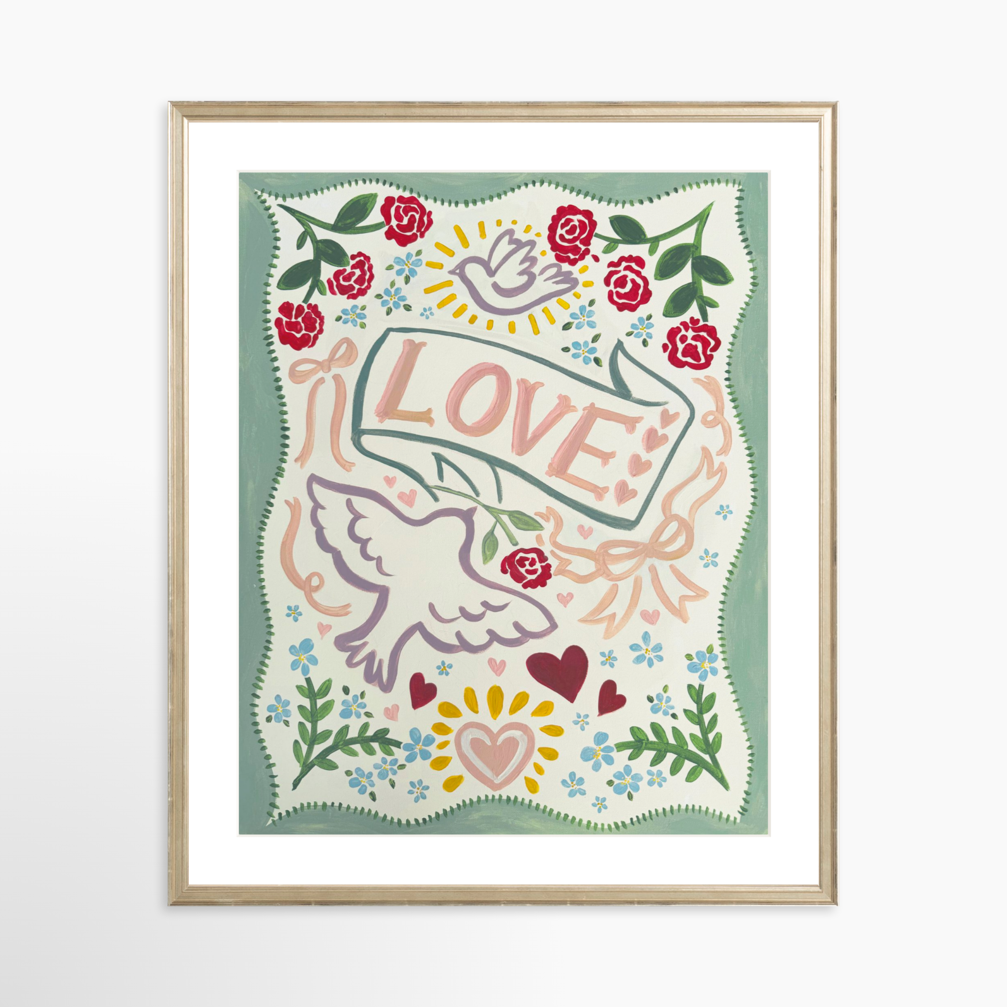 20x25 / Certificate Silver Frame + White Mat