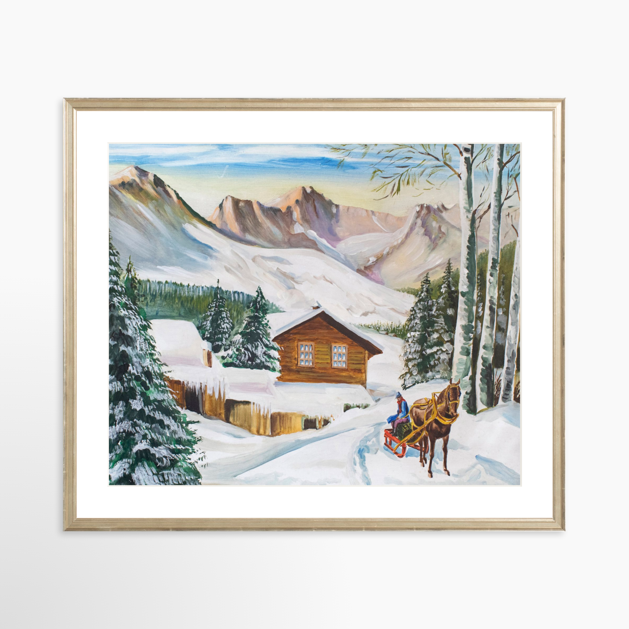 25x20 / Certificate Silver Frame + White Mat