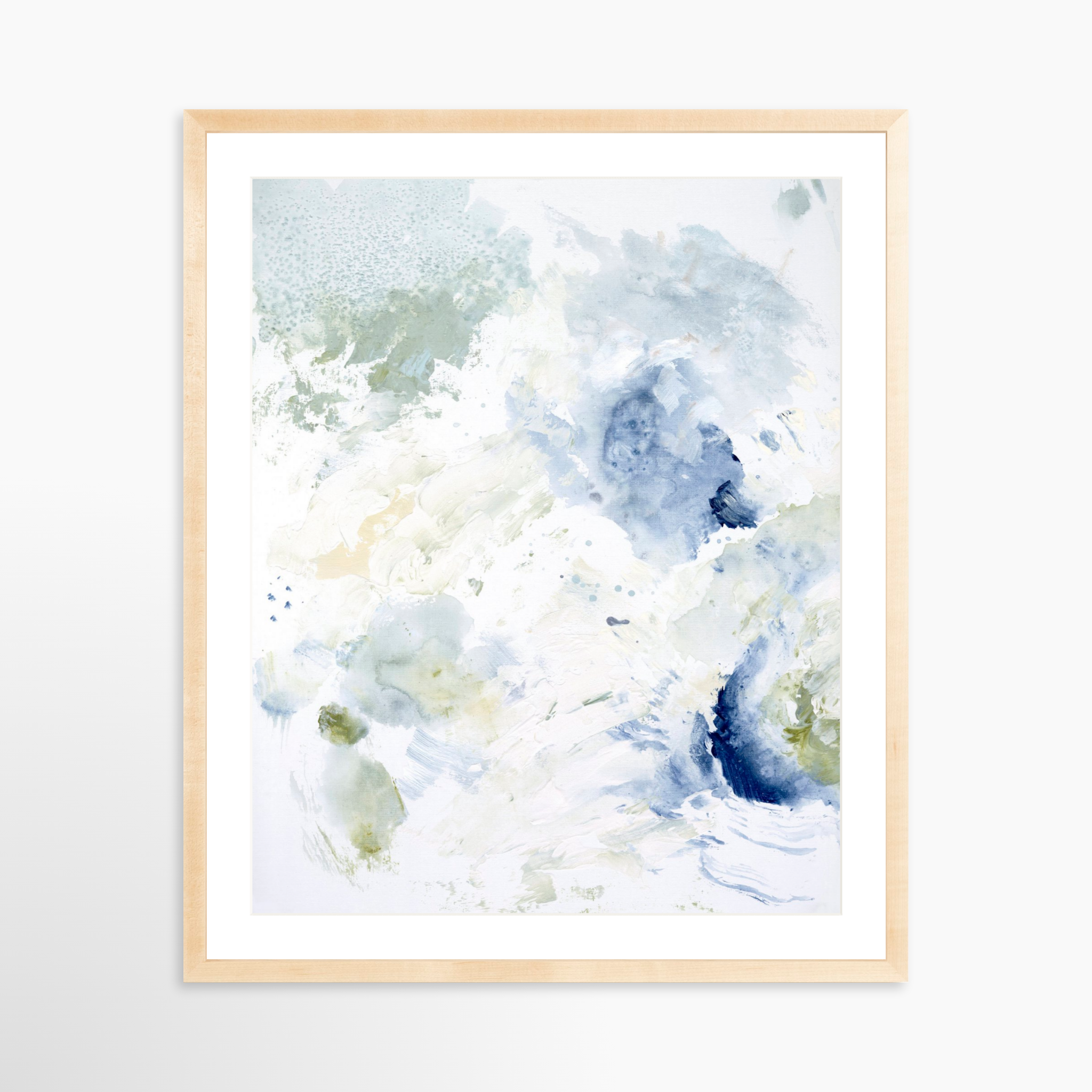24x30 / Natural Frame + White Mat