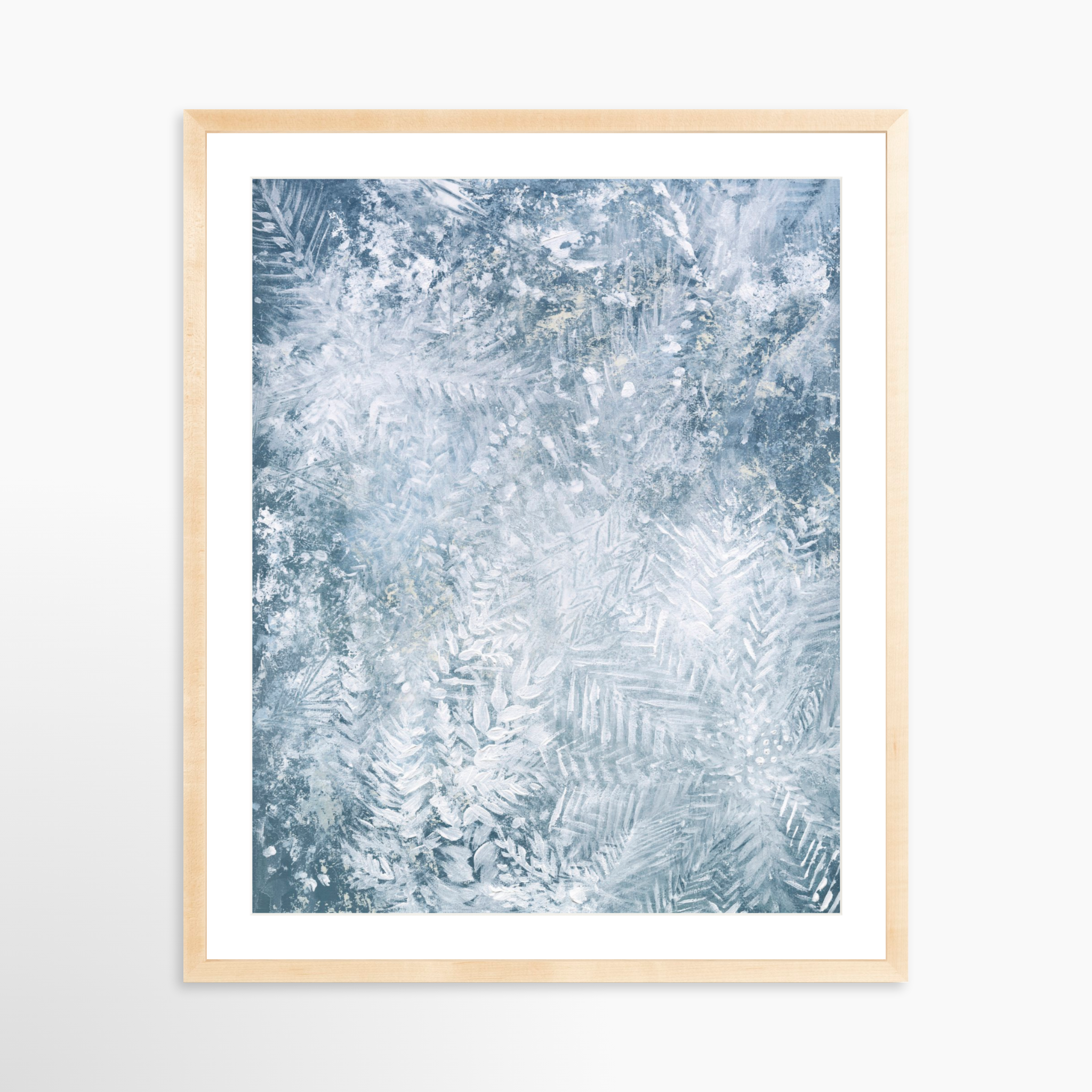 24x30 / Natural Frame + White Mat