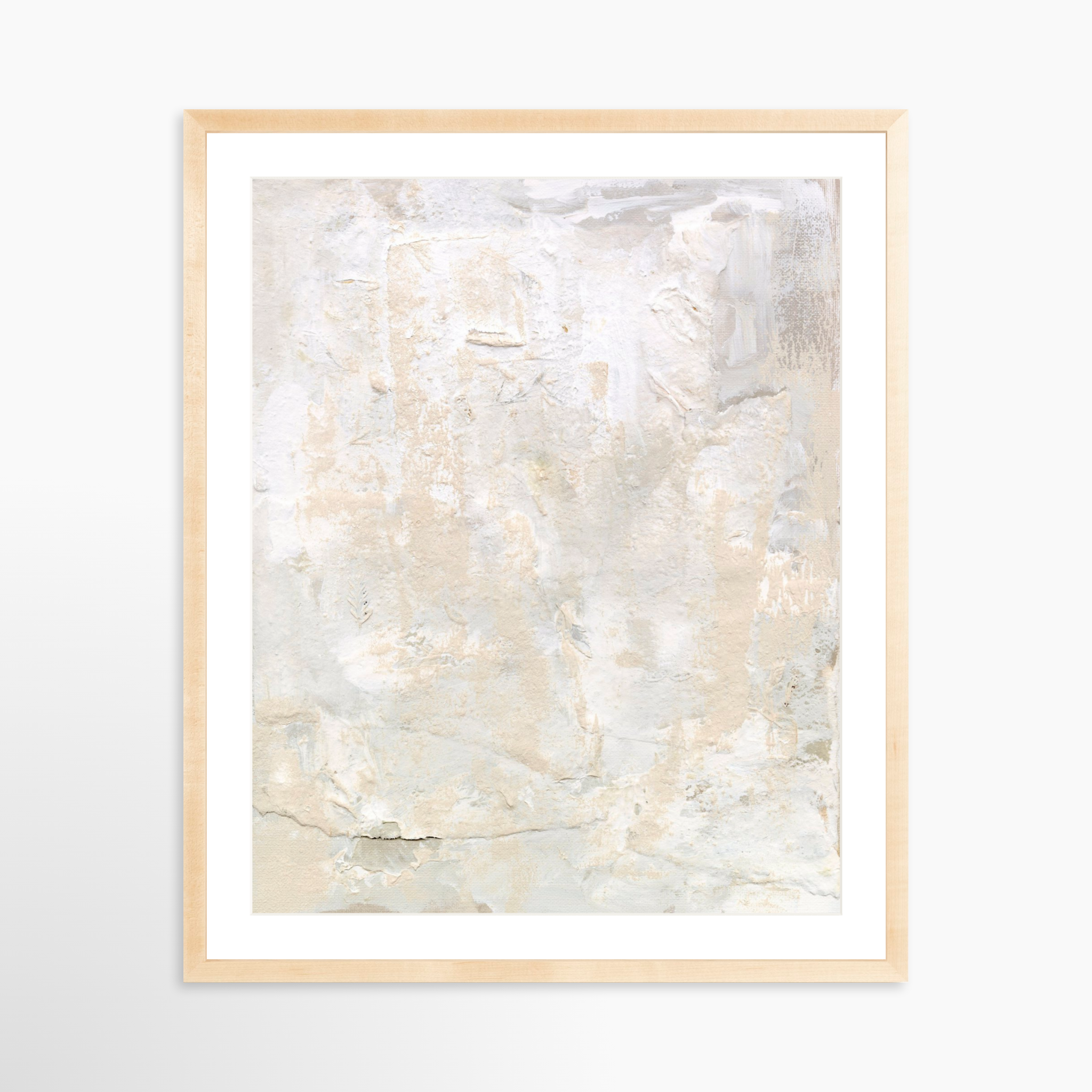 24x30 / Natural Frame + White Mat