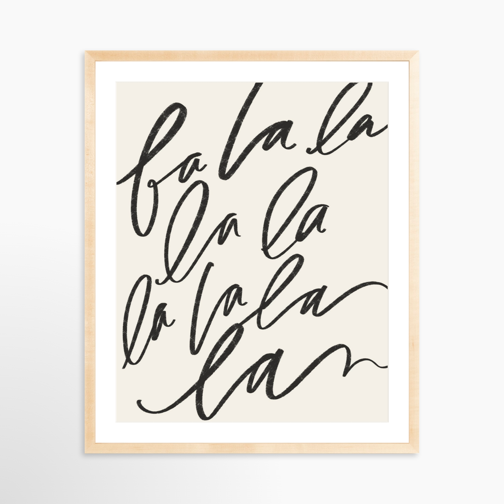 24x30 / Natural Frame + White Mat