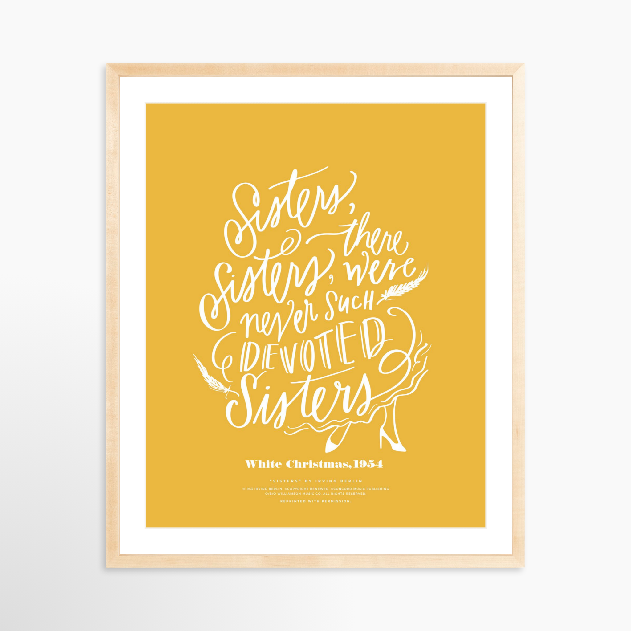 24x30 / Natural Frame + White Mat